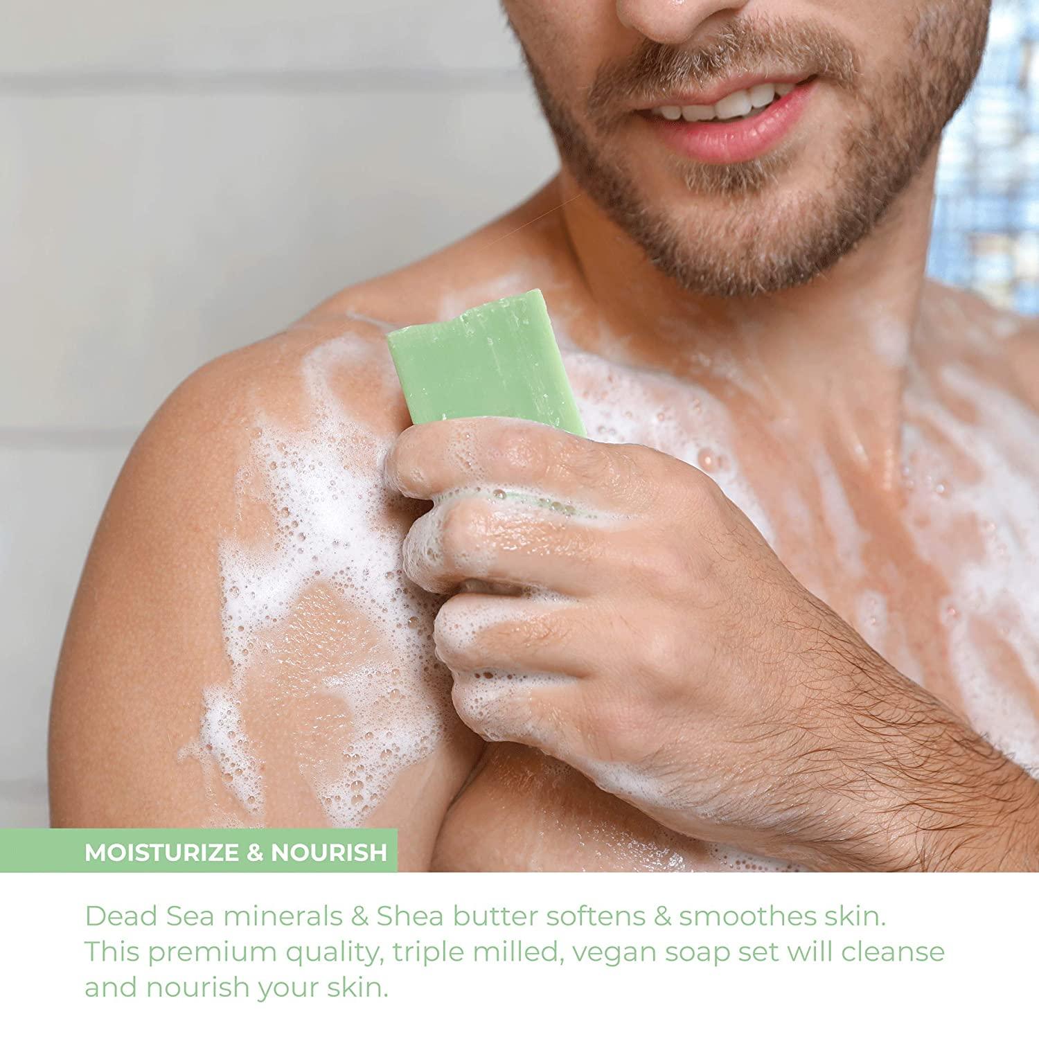 O Naturals 6 Piece Organic Moisturizing Body Wash Bar Soap