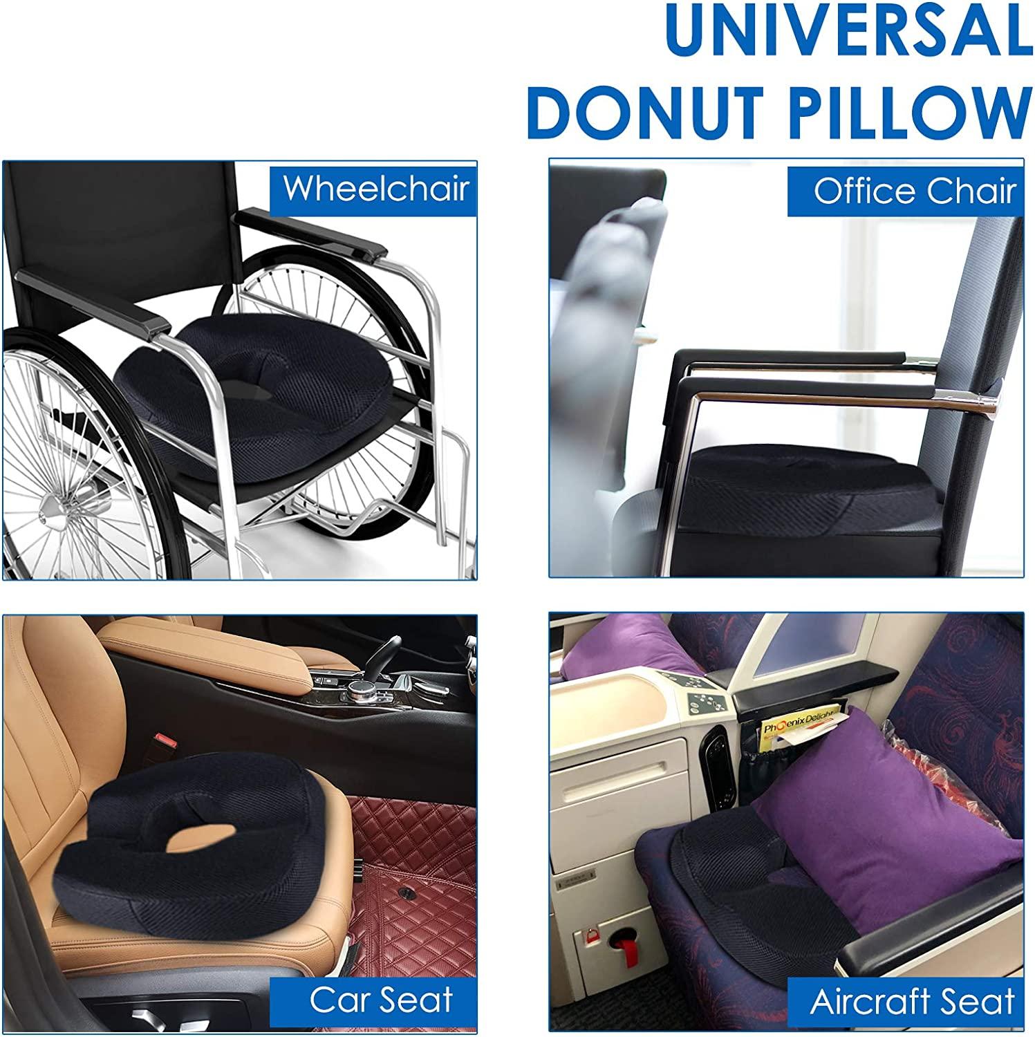 Donut Pillow for Tailbone Pain XL Cool Gel Hemorrhoid Pillow Donut Cushion  Doughnut Pillow for Tailbone Hemorrhoids Postpartum Pregnancy Donut Seat
