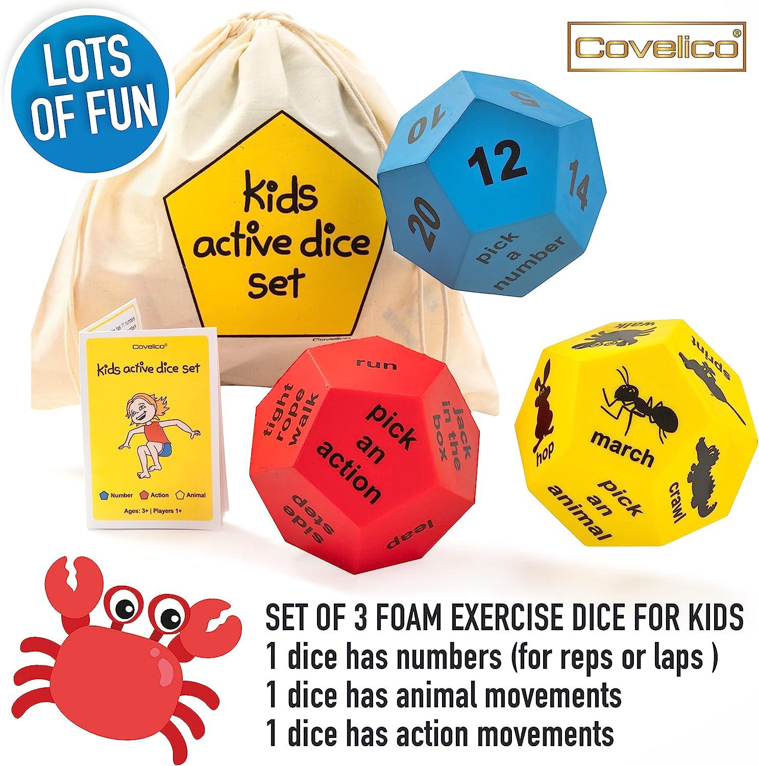 Covelico Exercise Card Games for Kids - Fun Kids Exercise Equipment and  Kids Workout Equipment