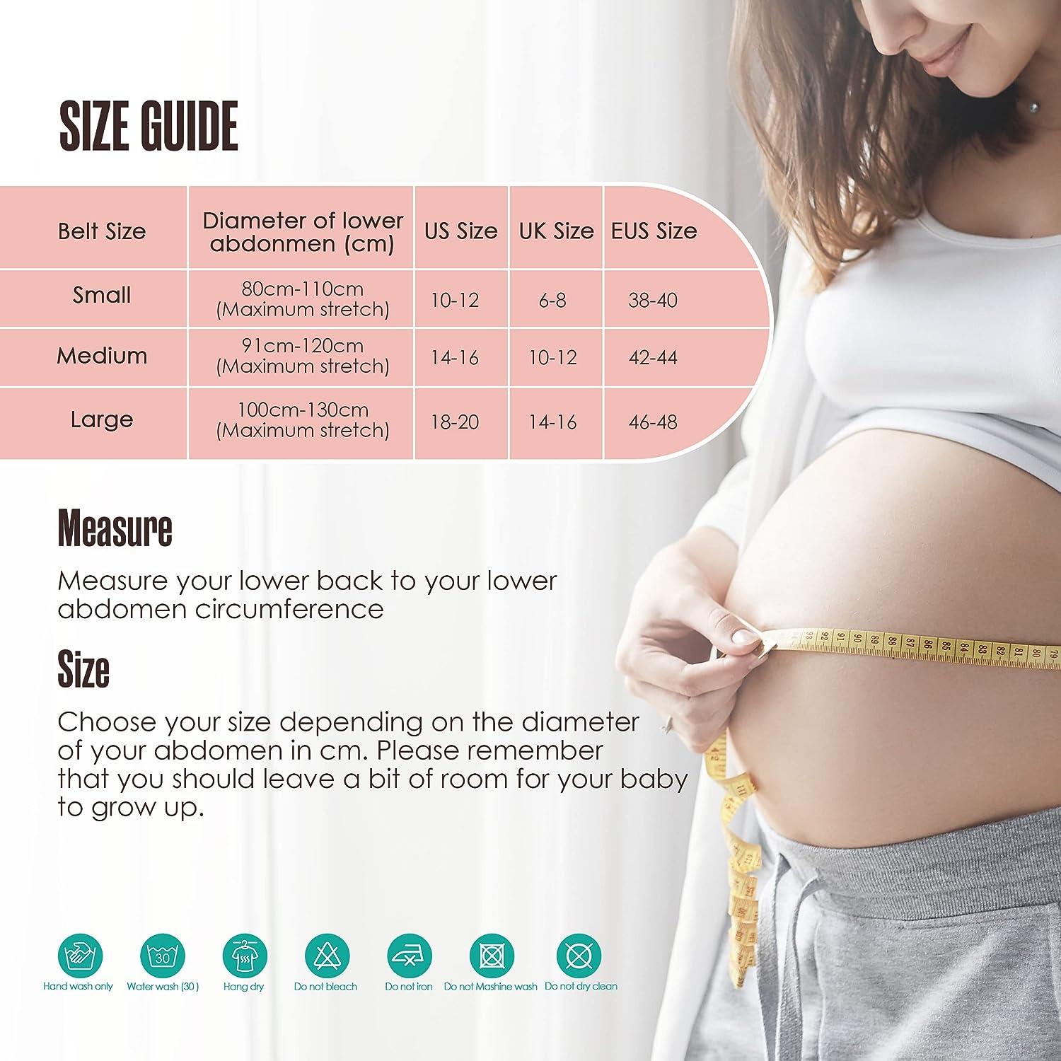 Maternity Belt Pregnancy Back Support Back Brace Lightweight Abdominal  Binder Maternity Belly Band For Pregnancy, Black, One Size