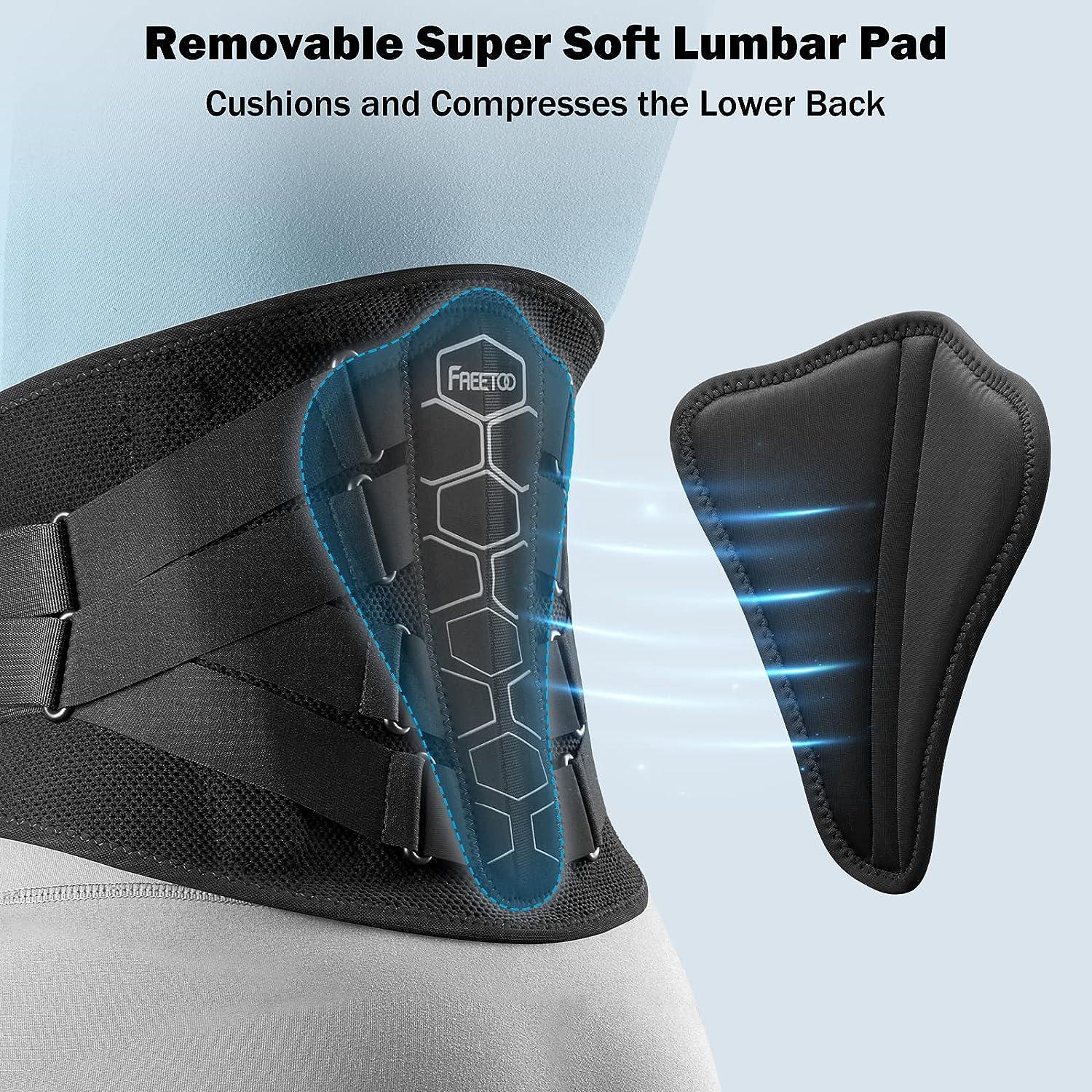Freetoo Back Brace for Lower Back Pain Relief with 4 India