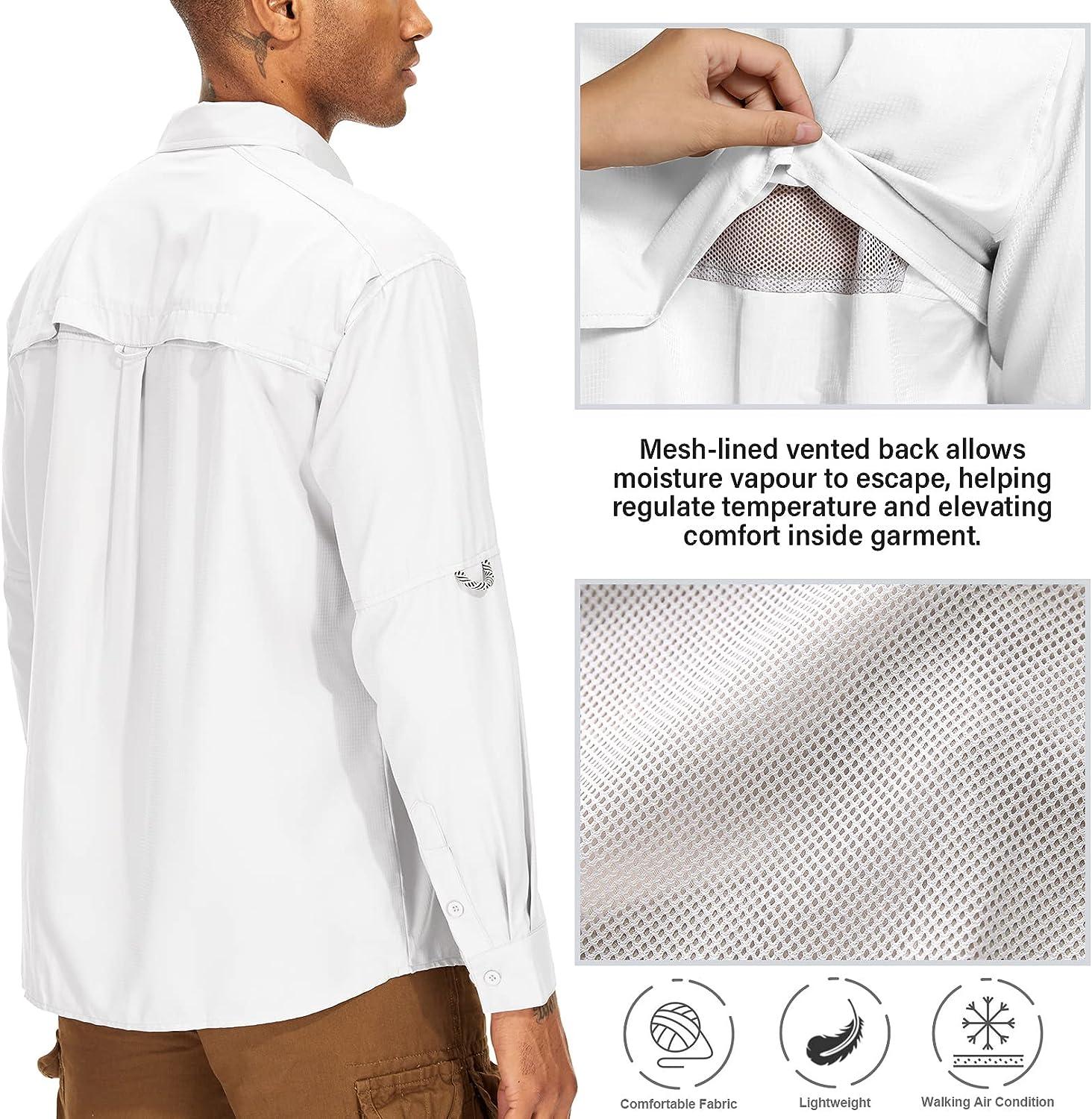 Mustad Day Perfect Fishing Shirt UV Protection UPF-30 Choose Size White  SALE |B8