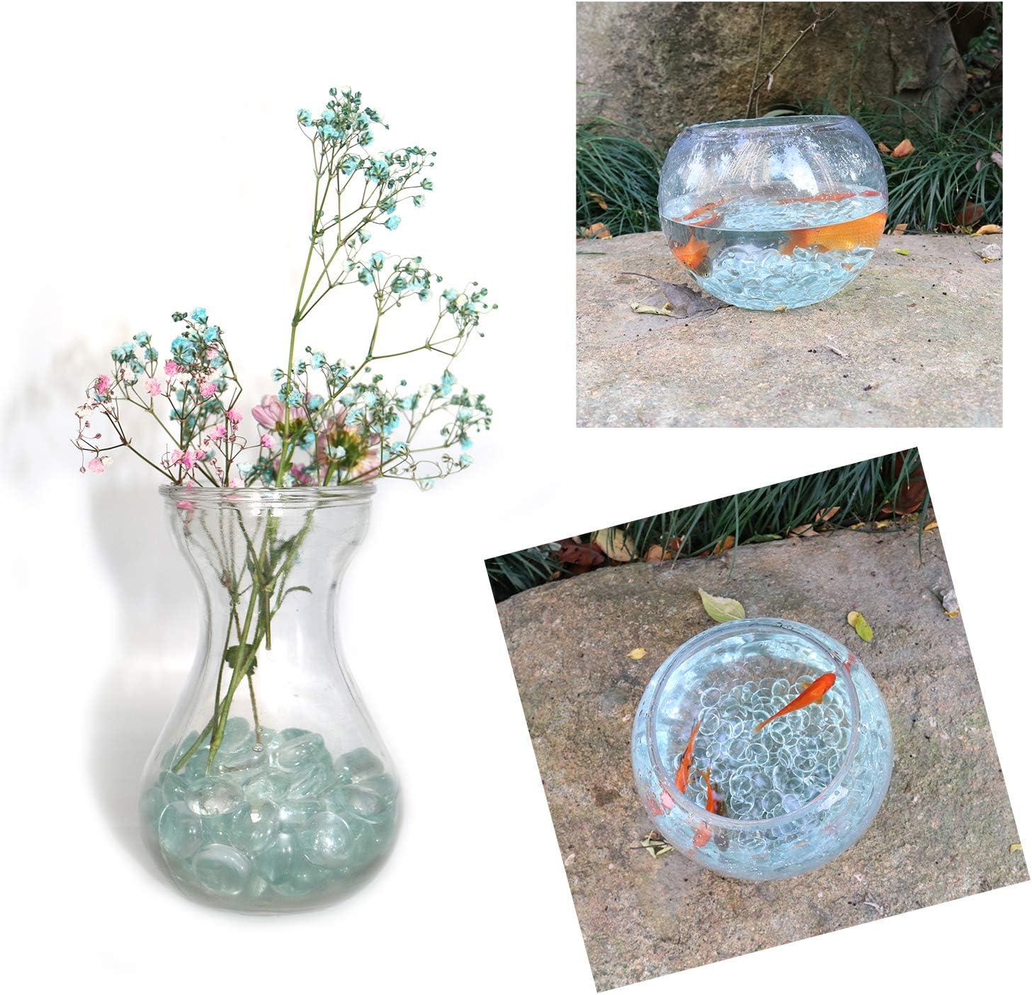 Decorative Flat Glass Marbles 17-19mm Rock Vase Filler - On Sale