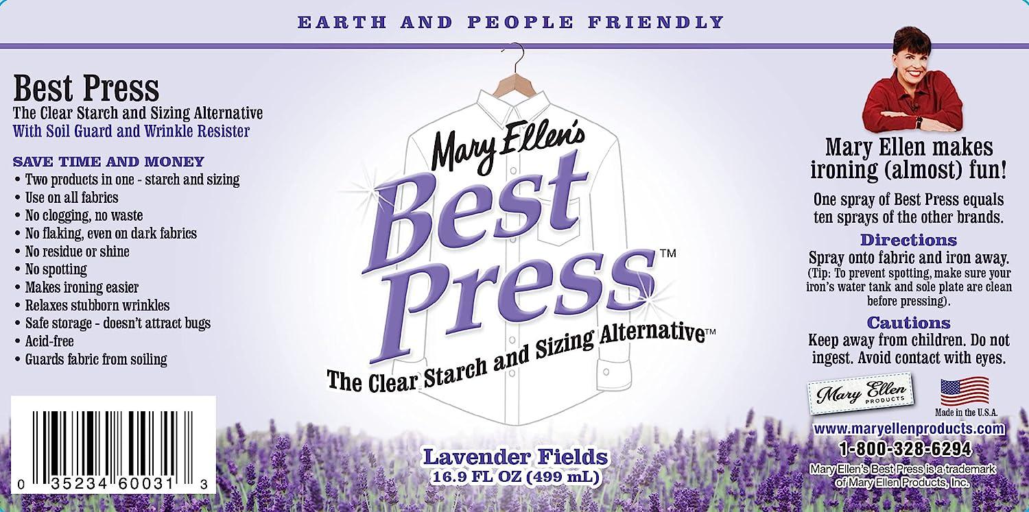 Mary Ellen Products Best Press Spray Starch Scent Free 16oz