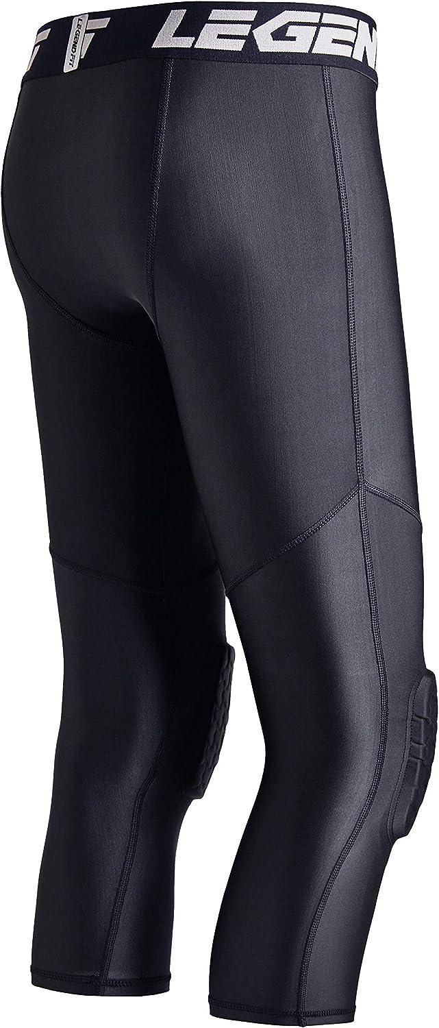  COOLOMG Youth Basketball Leggings with Knee Pads Boys Padded Compression  Pants Black XS : Sports & Outdoors