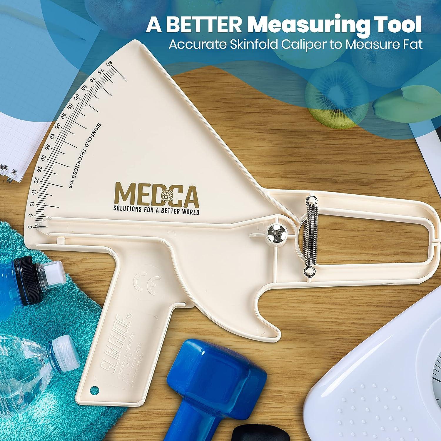 MEDca Skinfold Skin Fold Body Fat Monitors Analyzer and Handheld BMI  Measurement Tool Caliper