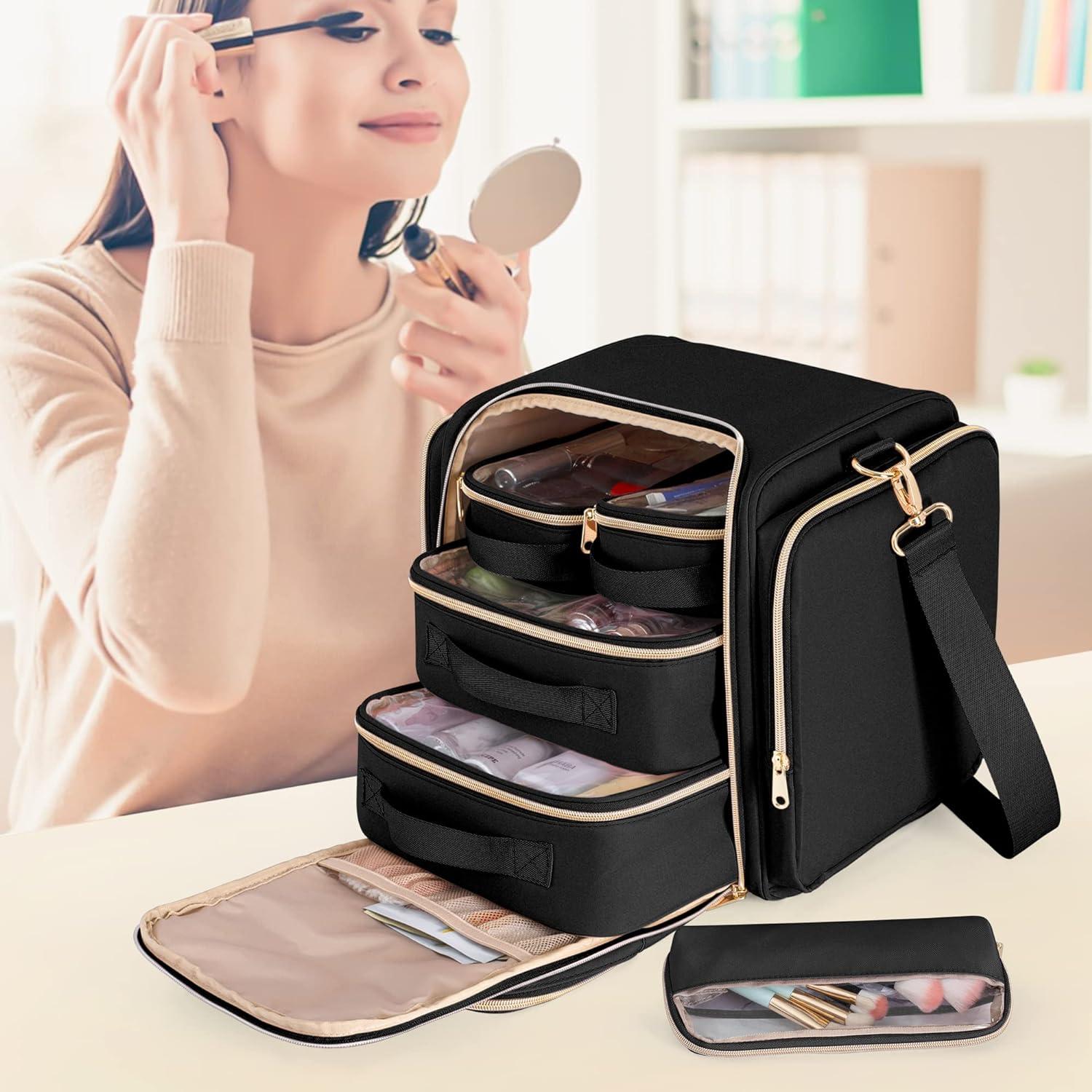 Makeup Bag Travel Portable Cosmetic Storage Bag Make Up Organizer