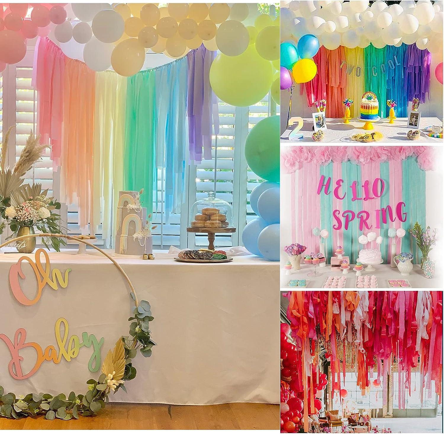 2 Green Crepe Paper 81FT Party Streamer Wedding Birthday Baby Shower 