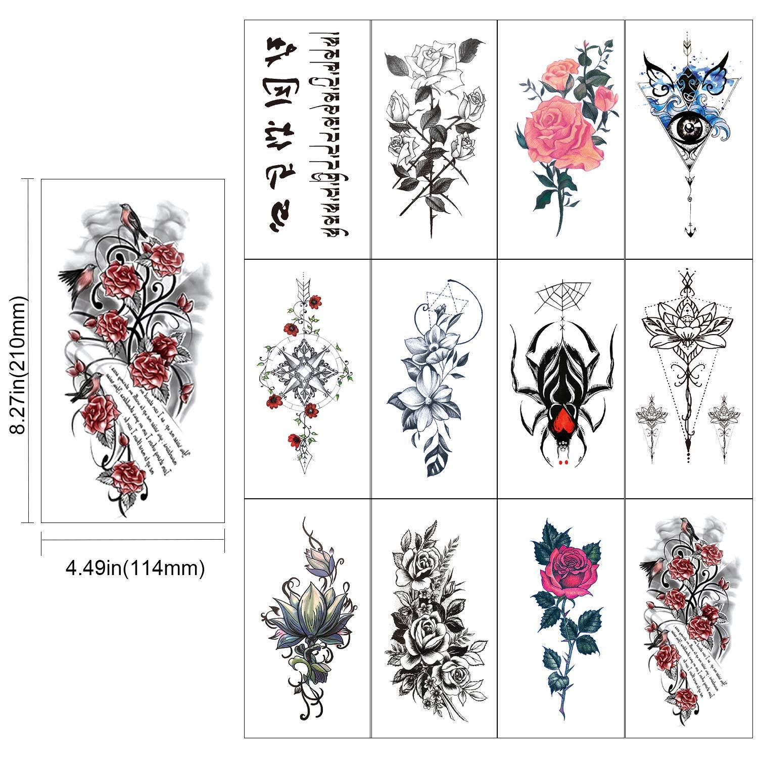 Large Waterproof Temporary Tattoos Body Sticker For Men And Women Colored  Drawing Designs Featuring Lion King, Snake, Chinese Dragon, Ganesha, Tiger,  And Human Body ArtL231 From Catherine006, $1.9 | DHgate.Com
