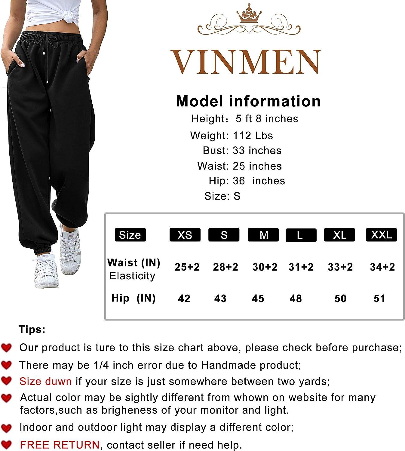 Women's Casual Jogger Thick Sweatpants Cotton High Waist Workout Pants  Cinch Bottom Trousers with Pockets