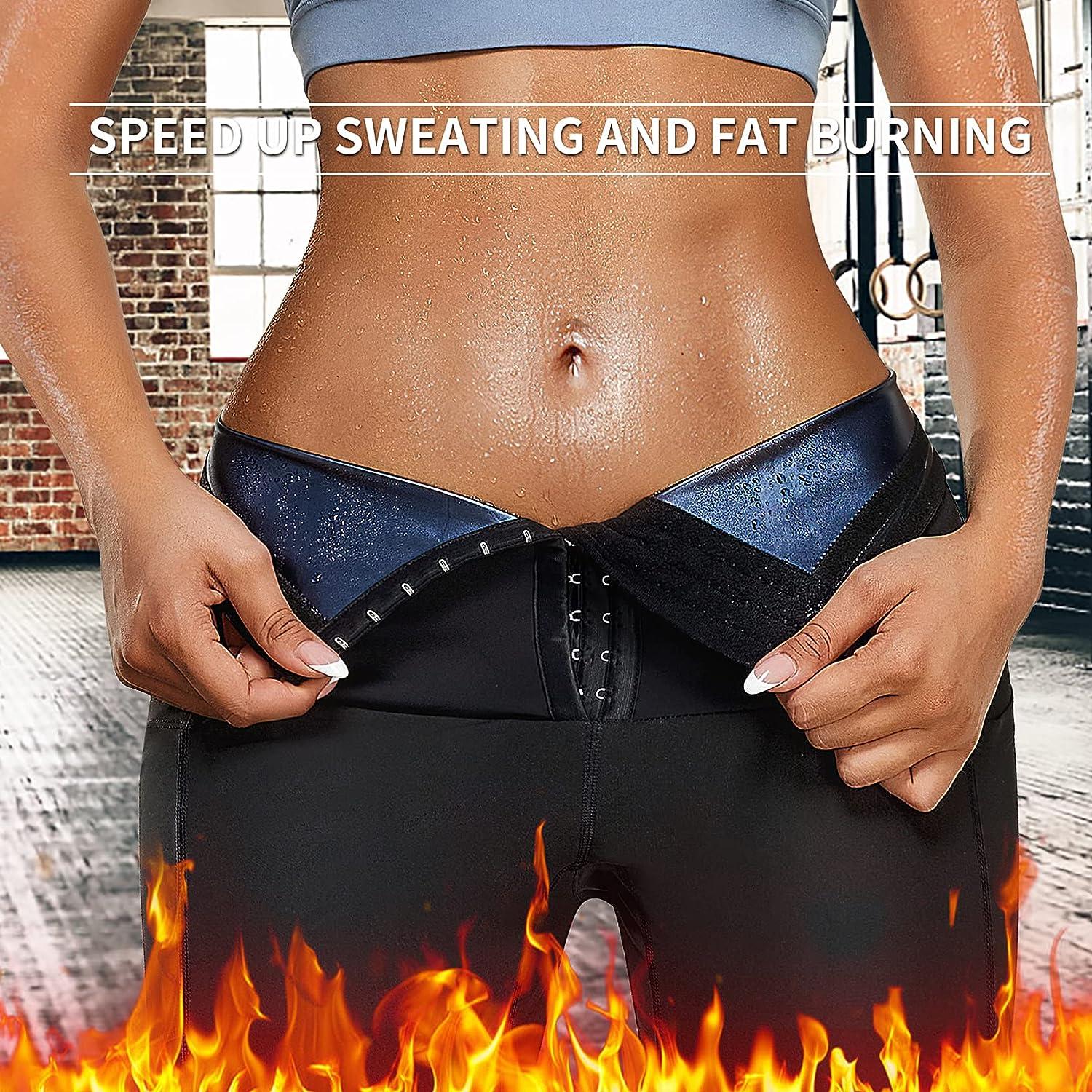 Women Body Shaper Pants Sauna Hot Sweat Slimming Leggings High Waist  Trousers