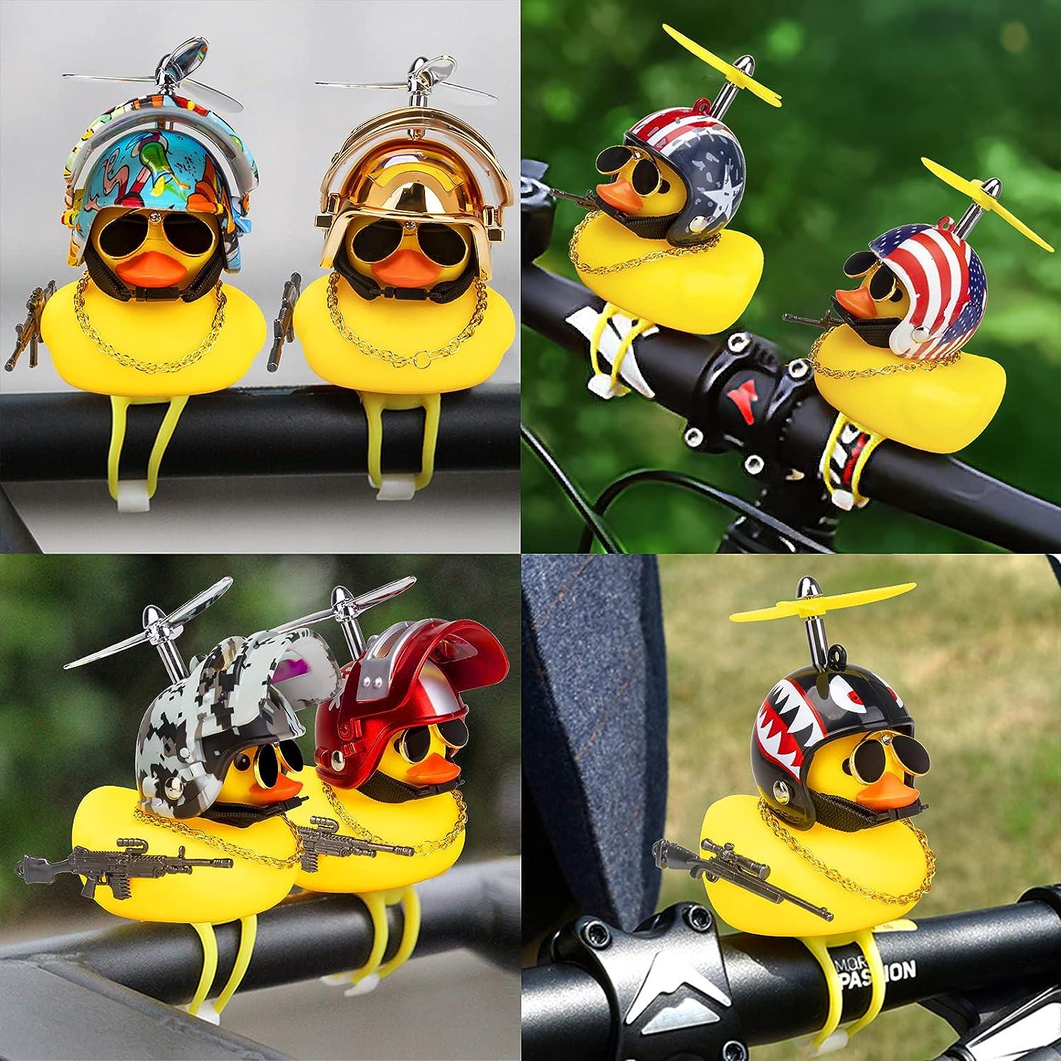 Decoration Duck In The Car With Helmet Ornament Duckling In The Car Cycling  Internior Accessories Auto Dashboard Duck Toys - Ornaments - AliExpress