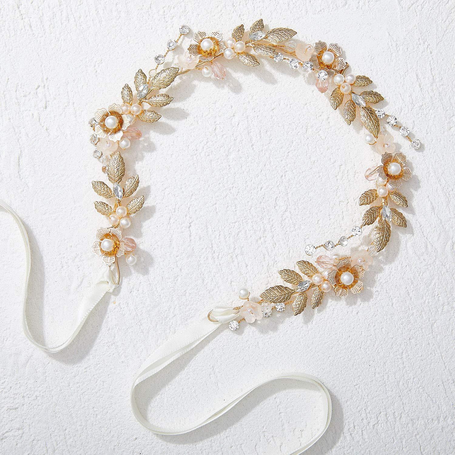 Flower Girl Jewelry with Ivory Pearls and Crystal Flowers