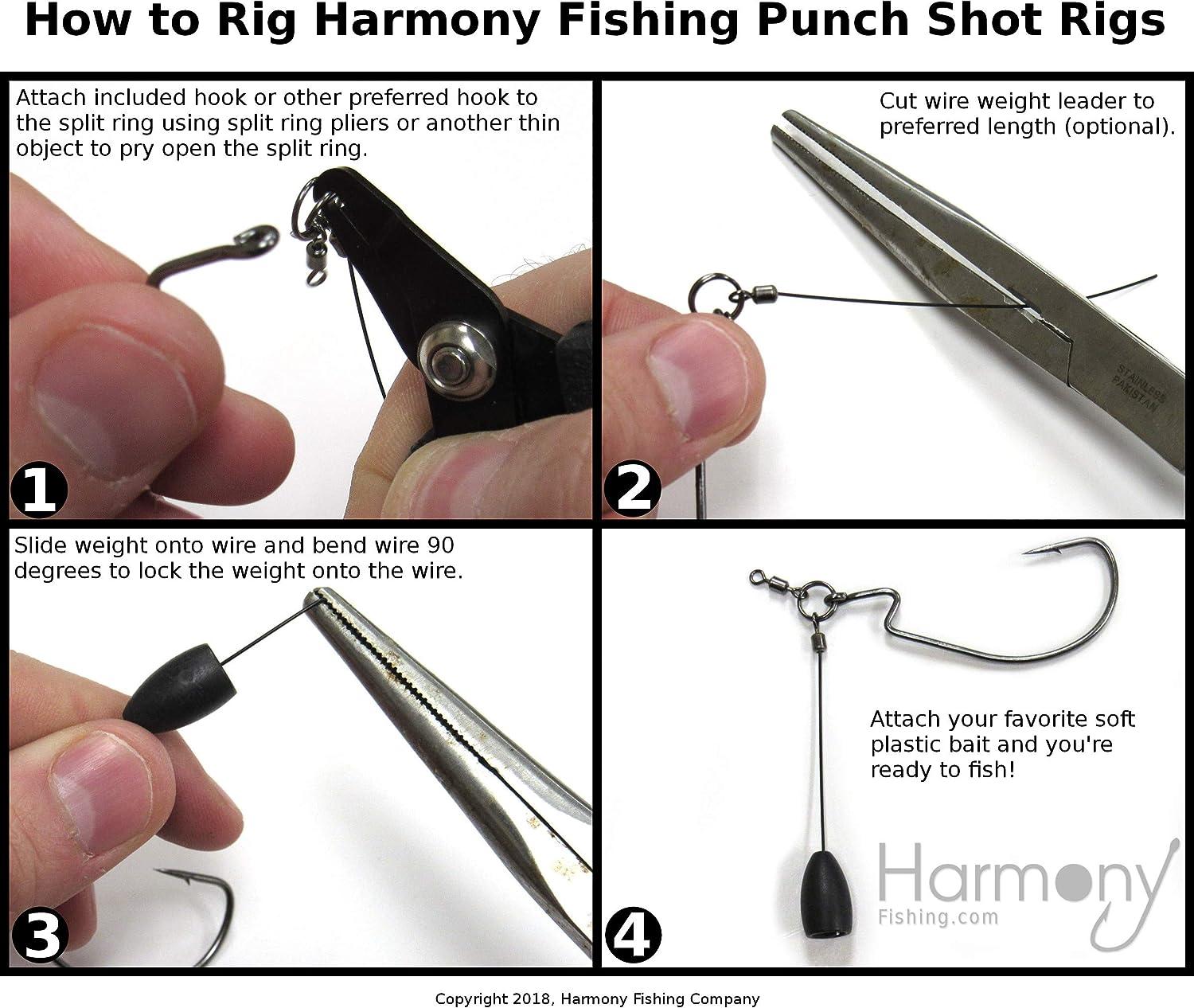 Harmony Fishing - Punch Shot Rig Kit (4/0 EWG Hooks
