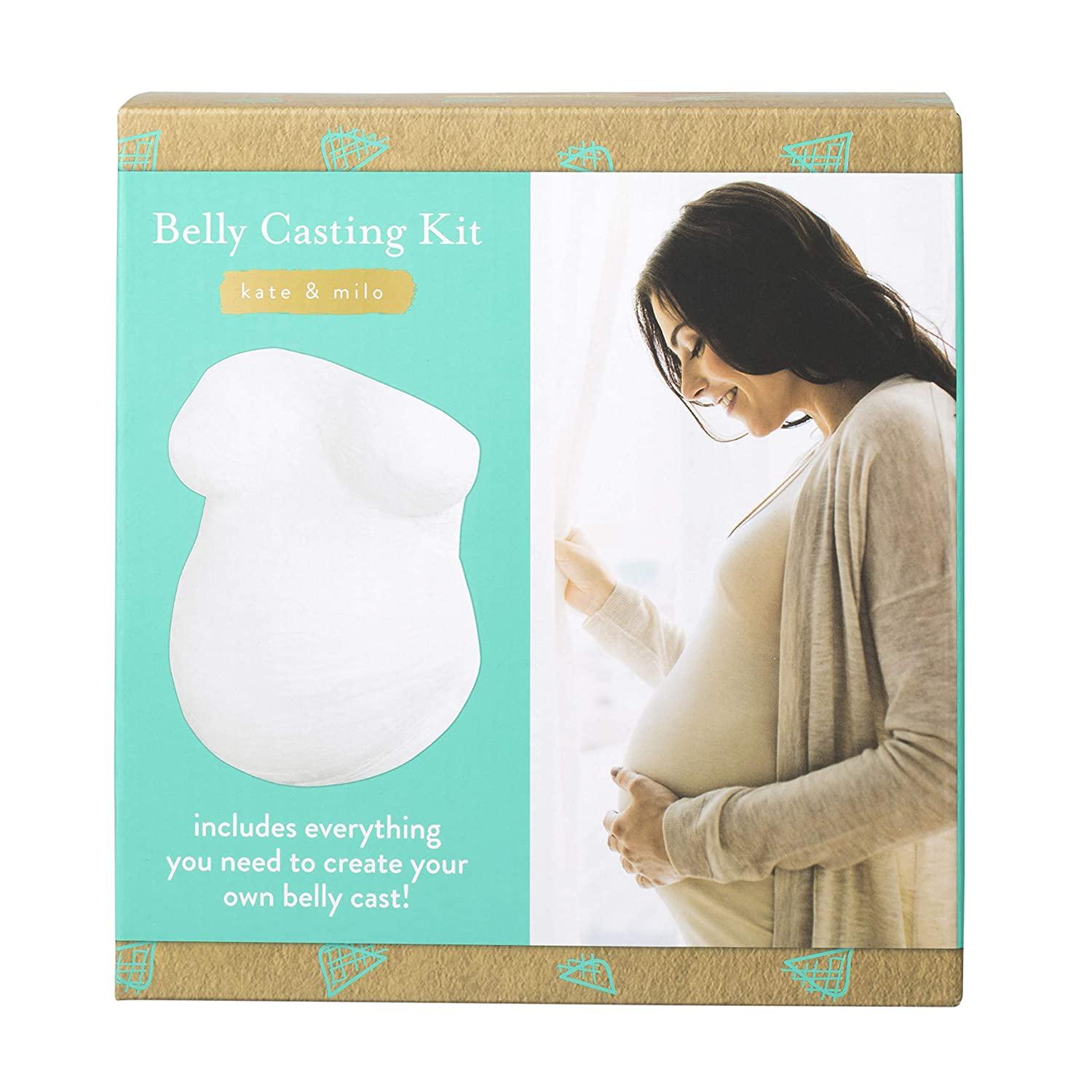 NEW Kate & Milo Belly Casting Kit Gender-Neutral Keepsake Baby Bump, White
