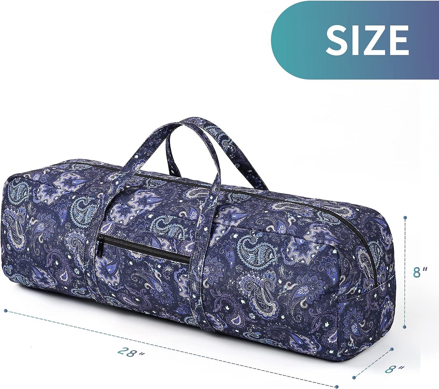  BOULDER BEE, Yoga Mat Bag, Large Yoga Mat Carrier with Wet  Pocket, Yoga Gifts