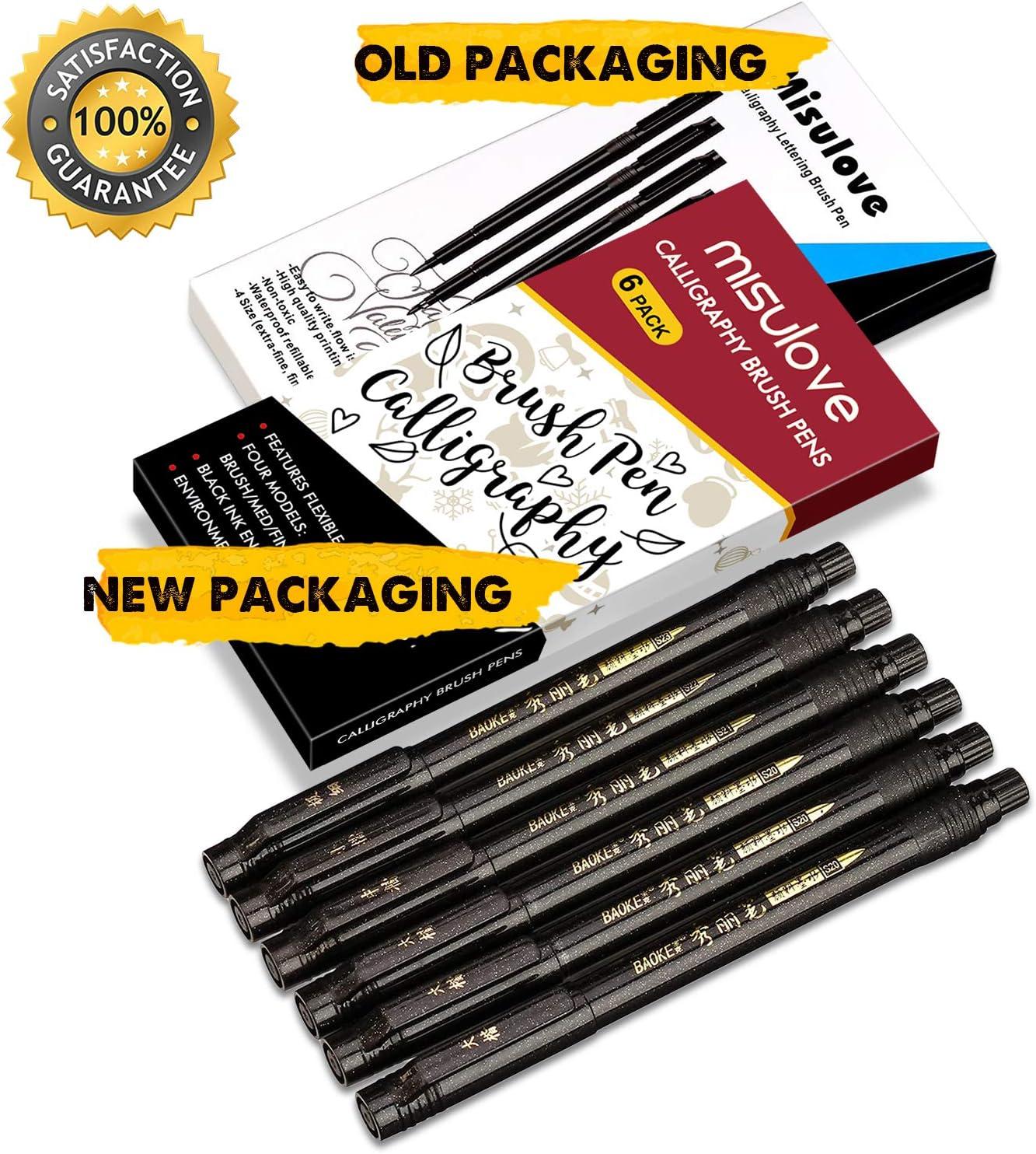 10 Size Calligraphy Pens Hand Lettering Pen Calligraphy Brush Pens
