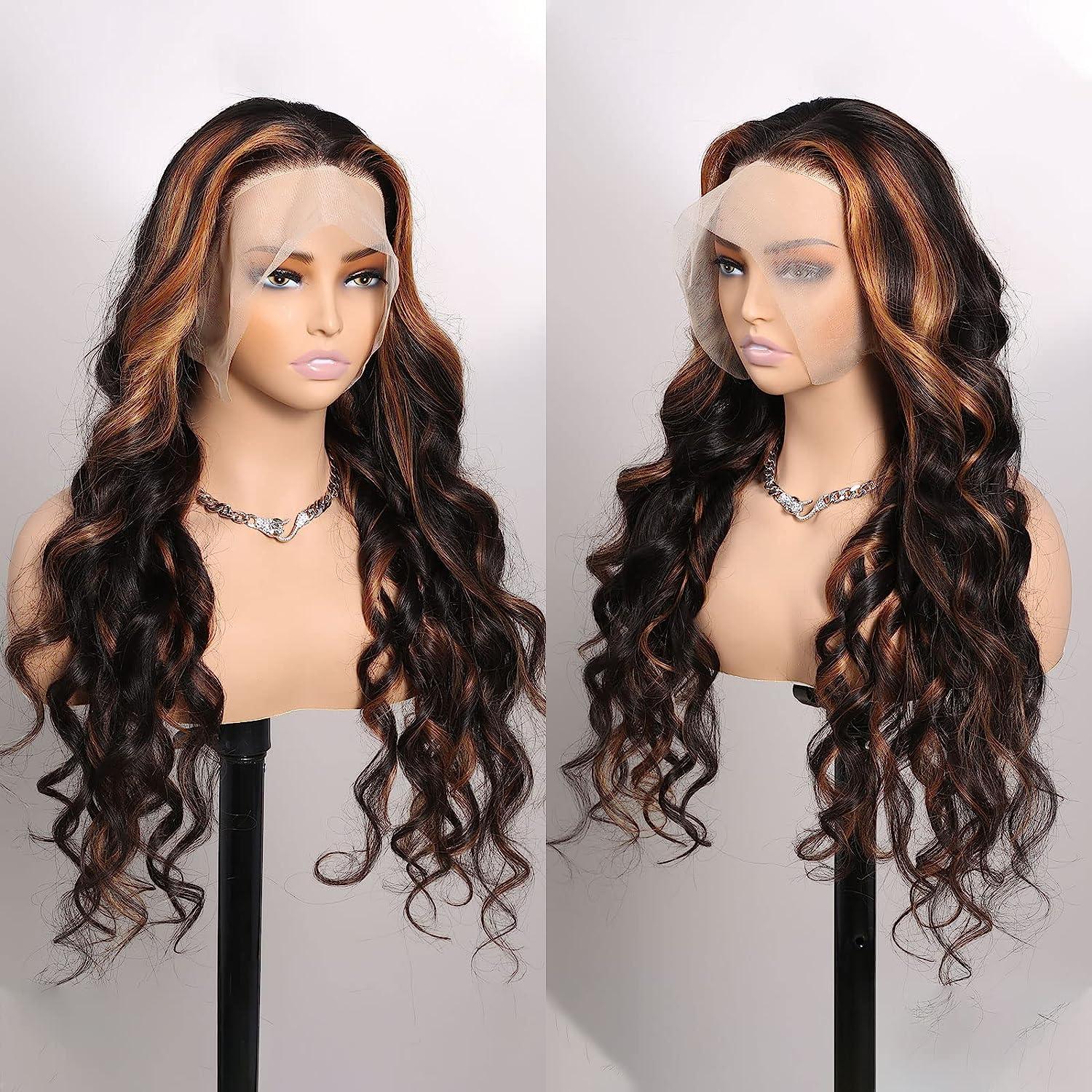Ali Lumina Human Hair Lace Front Wigs 20inch Body Wave 4x4 Lace