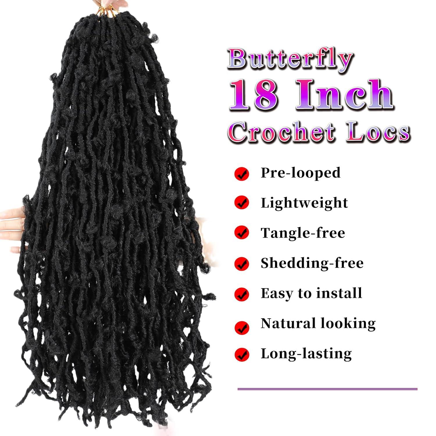 18 Inch Butterfly Locs Crochet Butterfly Locs Soft Locs Crochet