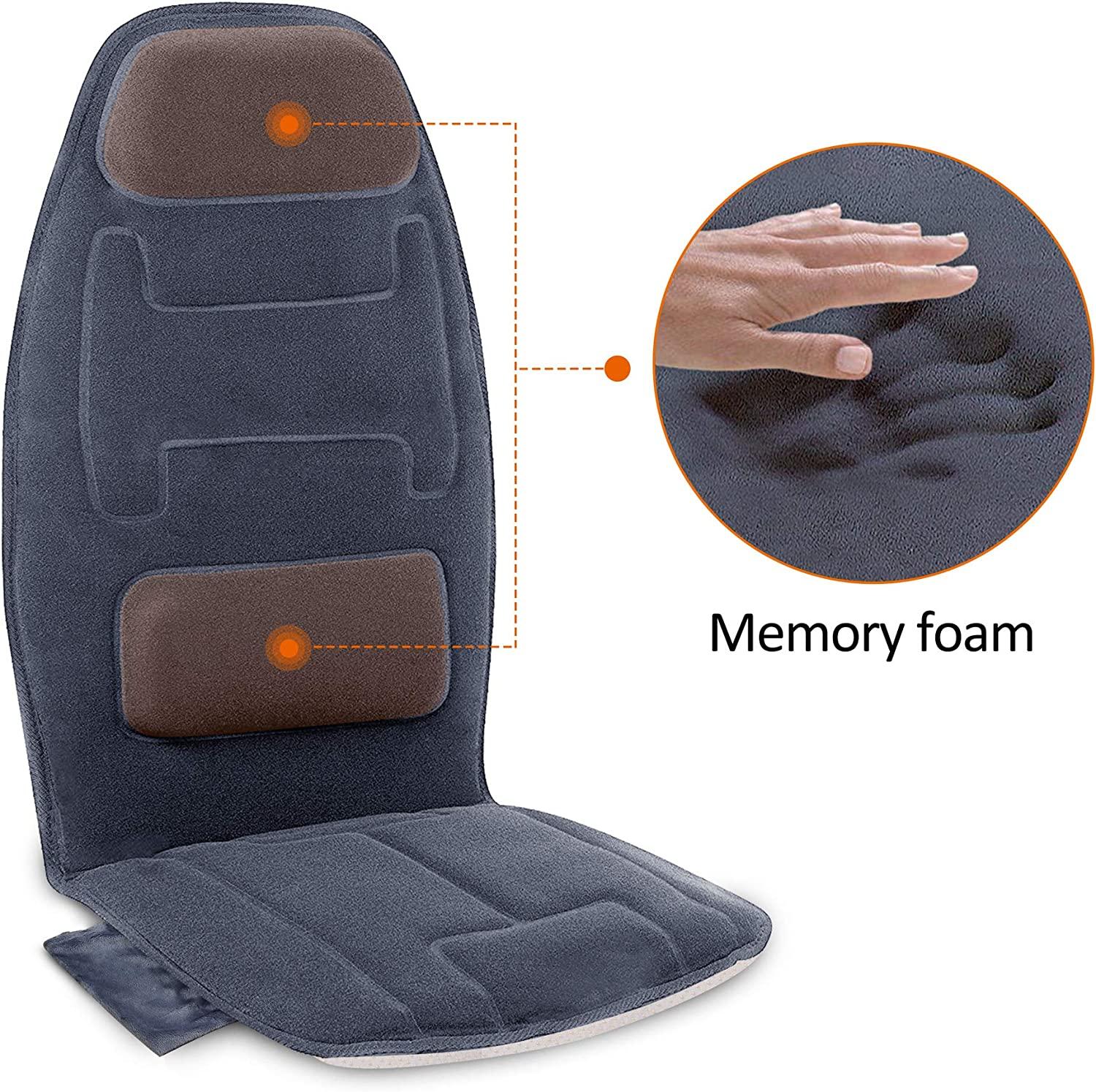 Massage Chair Cushion Massage Pad Mat Vibration Massager Seat Back Heat  Office