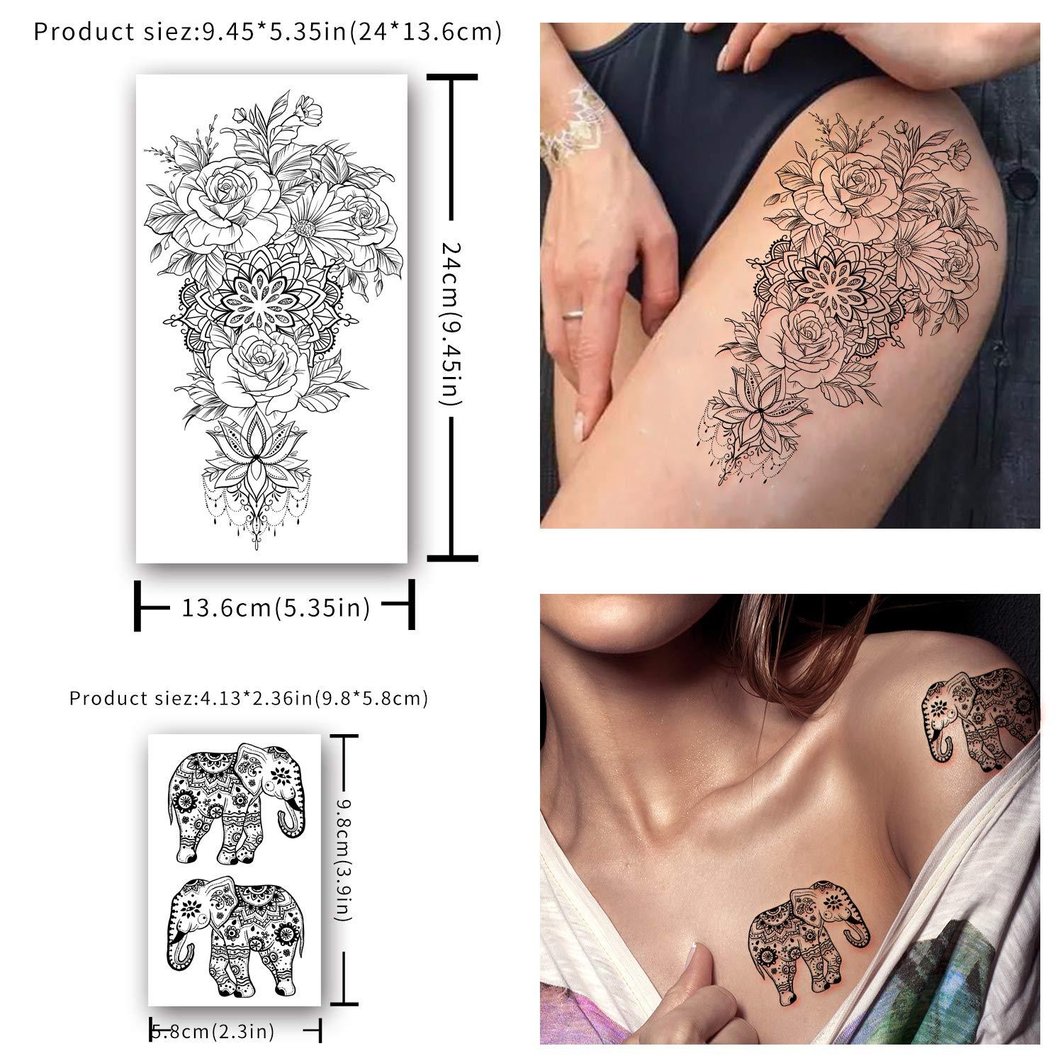 Removable Temporary Tattoo English Word Body Art Tattoos Sticker Waterproof  S-sl | eBay