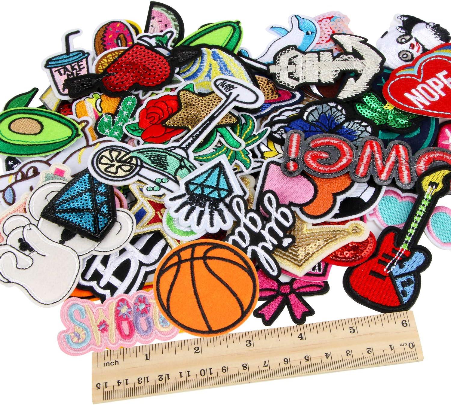 Basketball Number or Letter Sew or Iron on Embroidered Patch