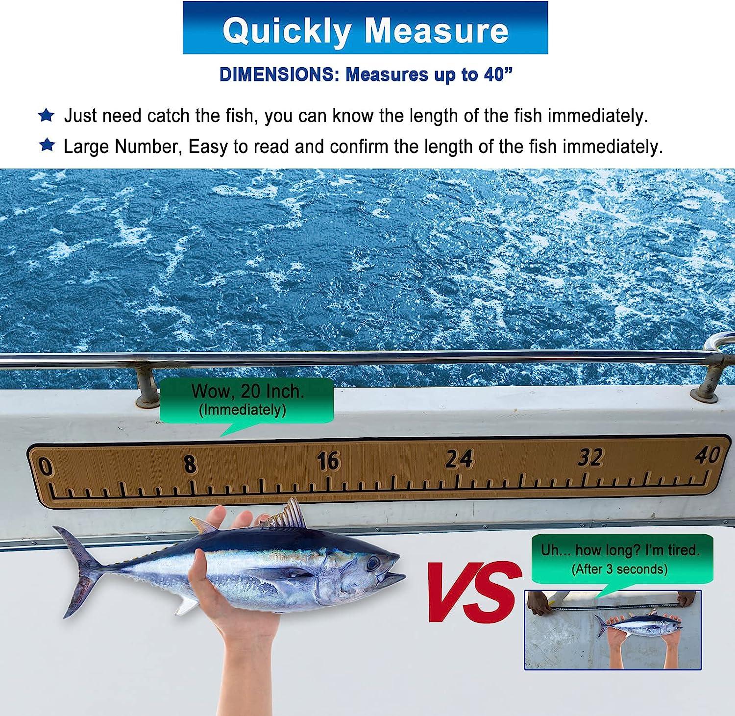Fish Ruler, Prevent Fading Marine Fishing Measuring Tool Fish