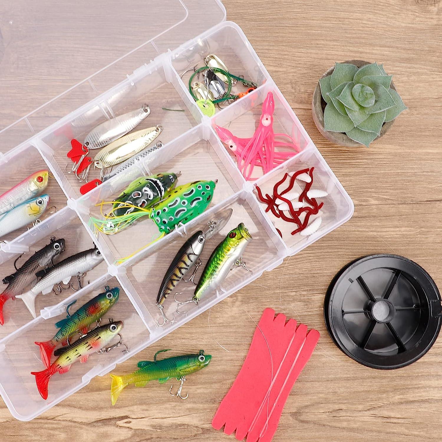 SGHUO 3 Pack Plastic Organizer Box 36 Grids, Craft Organizer Storage with  Adjustable Dividers, Bead Organizer, Fishing Tackles Box, Jewelry Box with