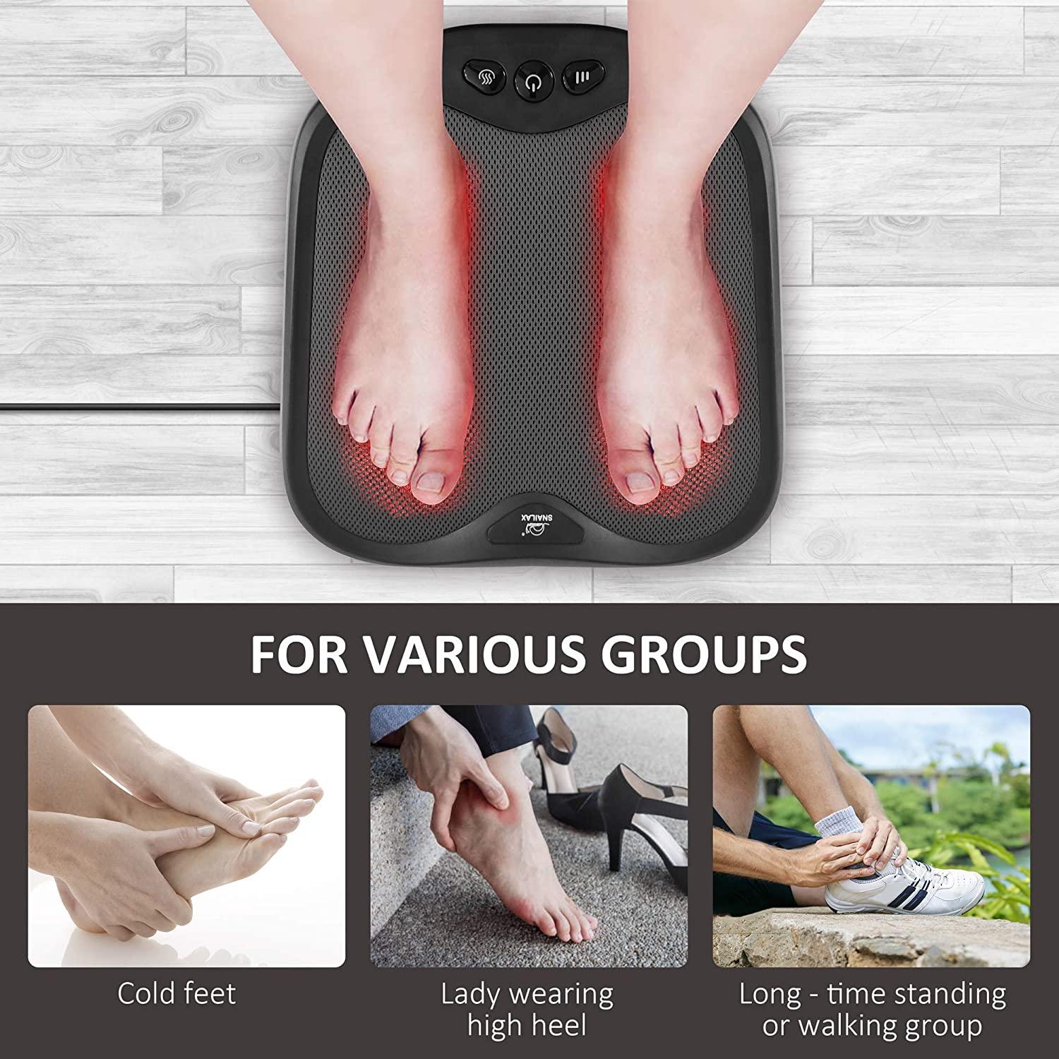 Snailax Shiatsu Foot Massager with Heat Handheld Massager Bundle- Washable  Cover Kneading Foot & Back Massager, Heated Foot Warmer, Electric Feet  Massager Machine for Plantar Fasciitis,Foot Relief
