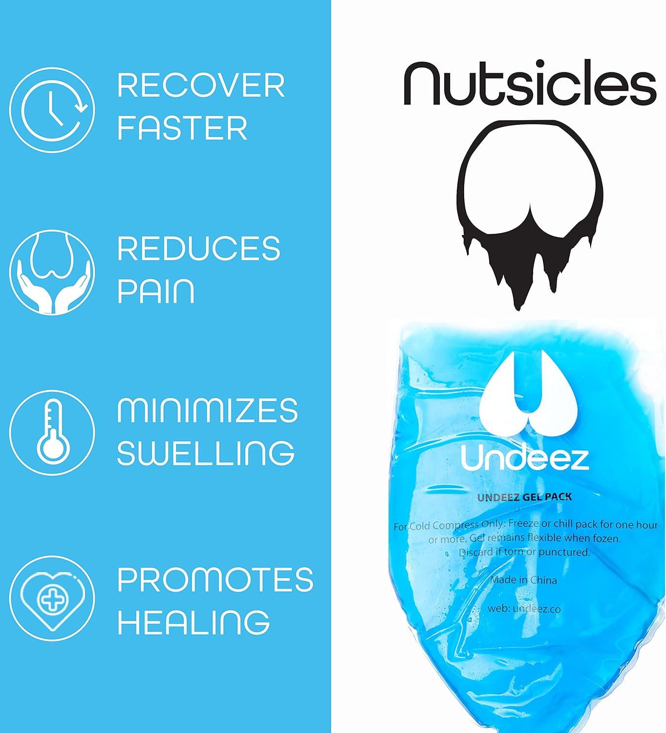 Undeez Vasectomy Underwear Comes With 2-custom Fit Ice Packs and