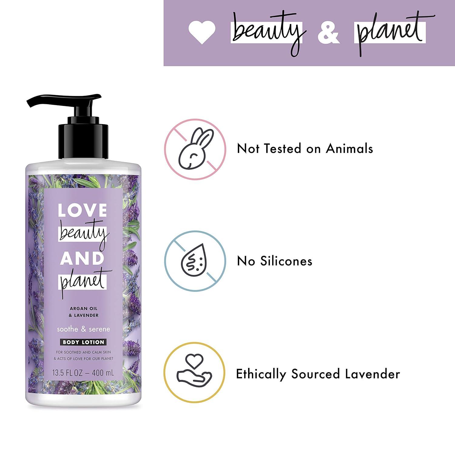 Love Beauty And Planet Argan Oil & Lavender Smooth & Serene Shampoo 400 mL  : : Beauty & Personal Care