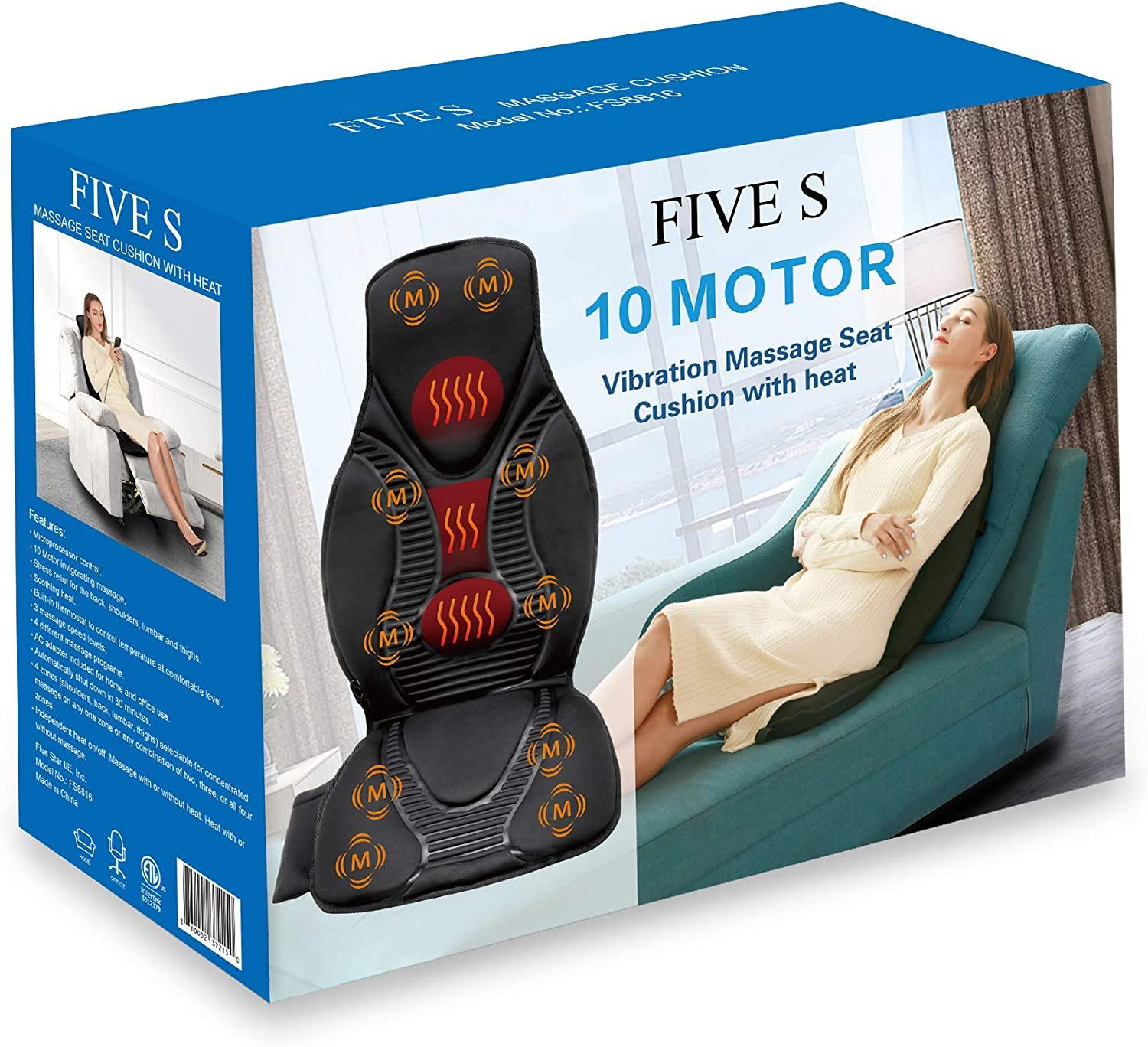 ERGOLEBEN Shiatsu Massage Seat Pad with Heat