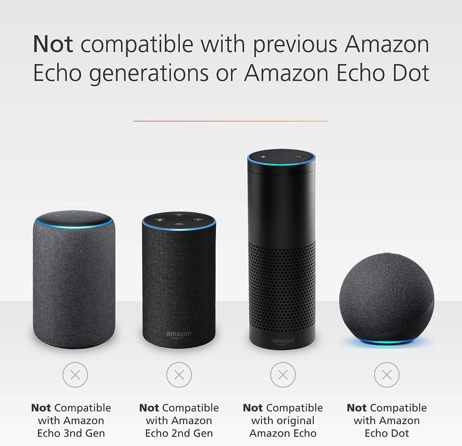 Made For , Battery Base in Black, for Echo (4th generation). Not  compatible with previous generations of Echo or Echo Dot (1st Gen, 2nd Gen,  or 3rd Gen).