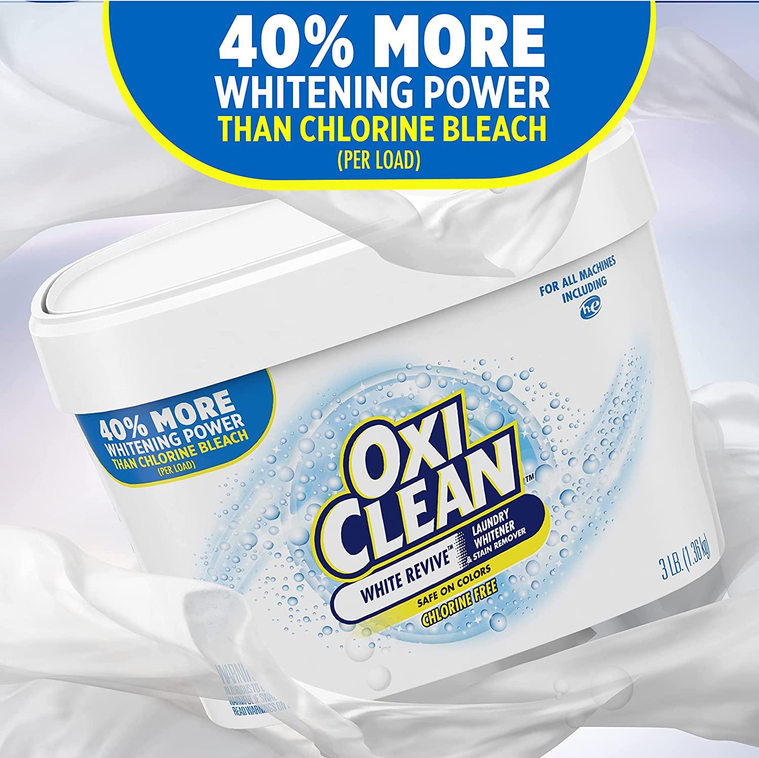 Oxi Clean White Revive Laundry Whitener & Stain Remover 3 Lb, Powder