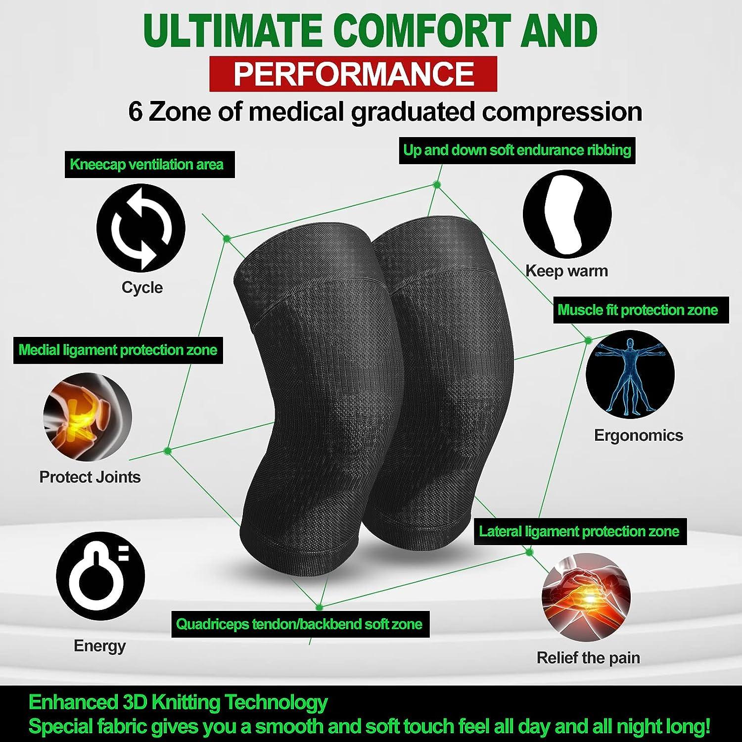 KEKING® Zipper Compression Socks Firm Support for Men Women, Open