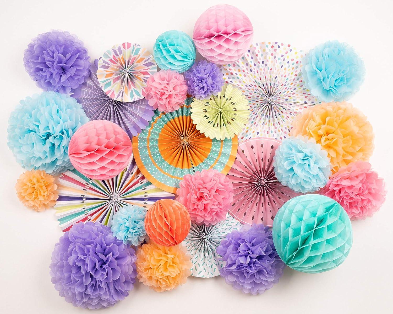 LARGE Tissue Paper Pompom  Baby Shower, Wedding & Party Decor