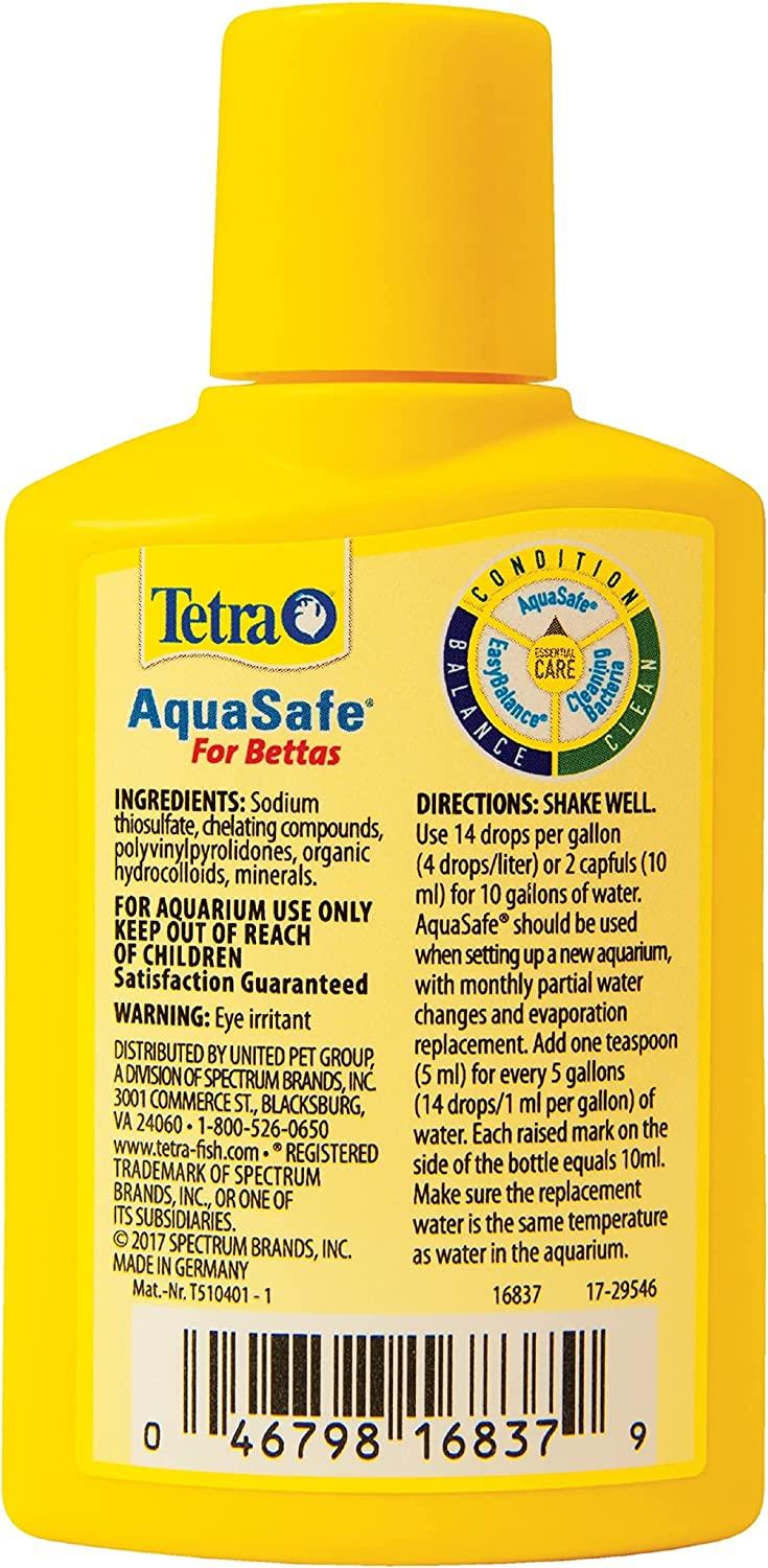 Tetra BettaSafe, aquarium Water Conditioner For Bettas, 1.69-Ounce, 50-Ml,  Golds & Yellows, Model:16837