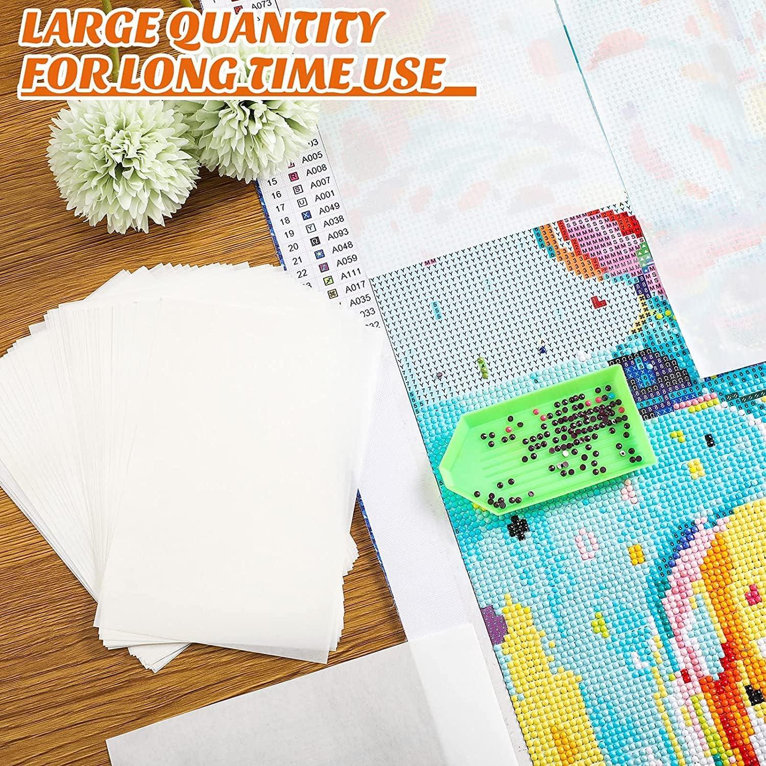 10/15 Sheets Large Size 5D Diamond Painting Release Paper Double-Sided  Release Paper Non-Stick Diamond Painting Cover Replacement Paper For  Diamond Em