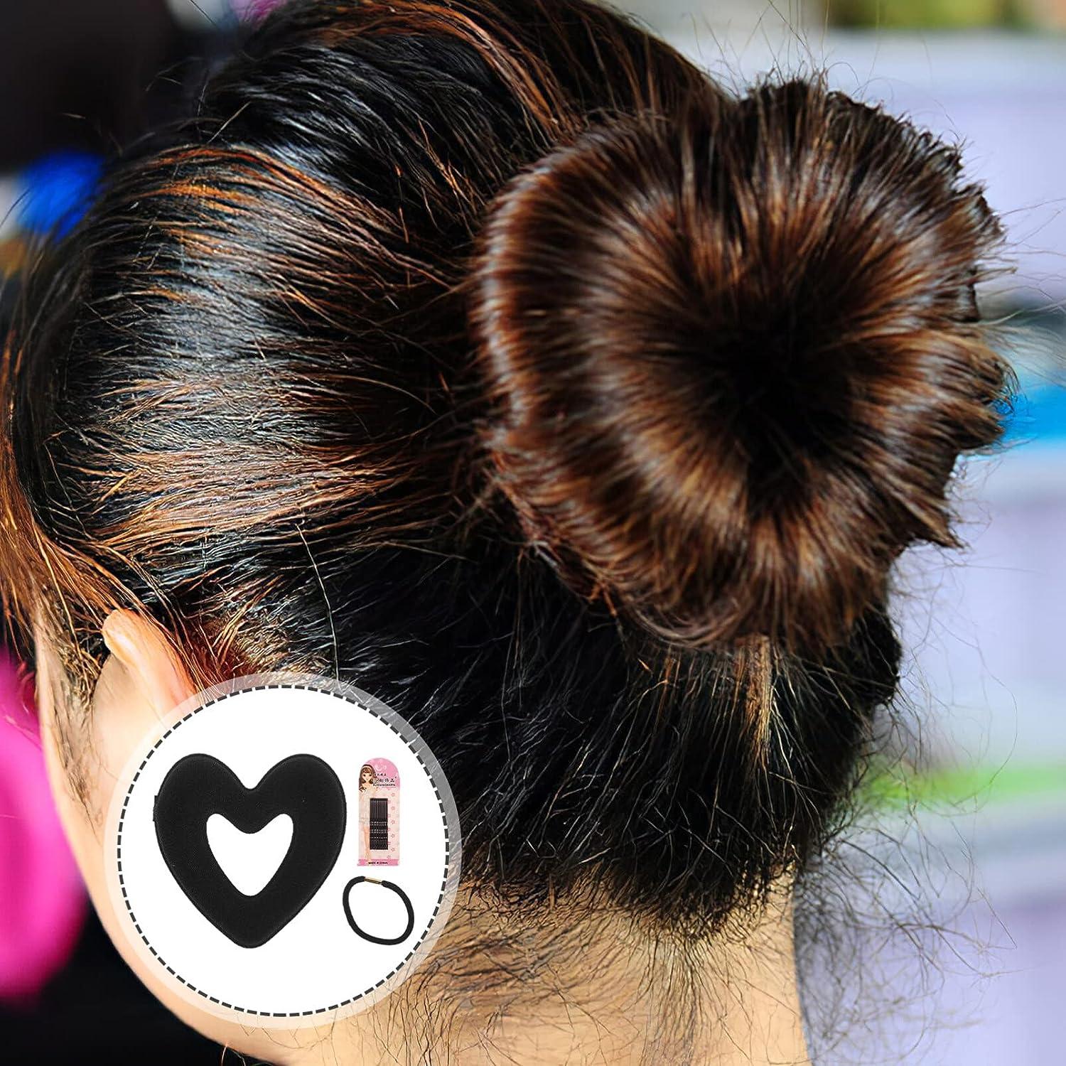 Cute Heart Bun Hair Tutorial - Stylish Life for Moms