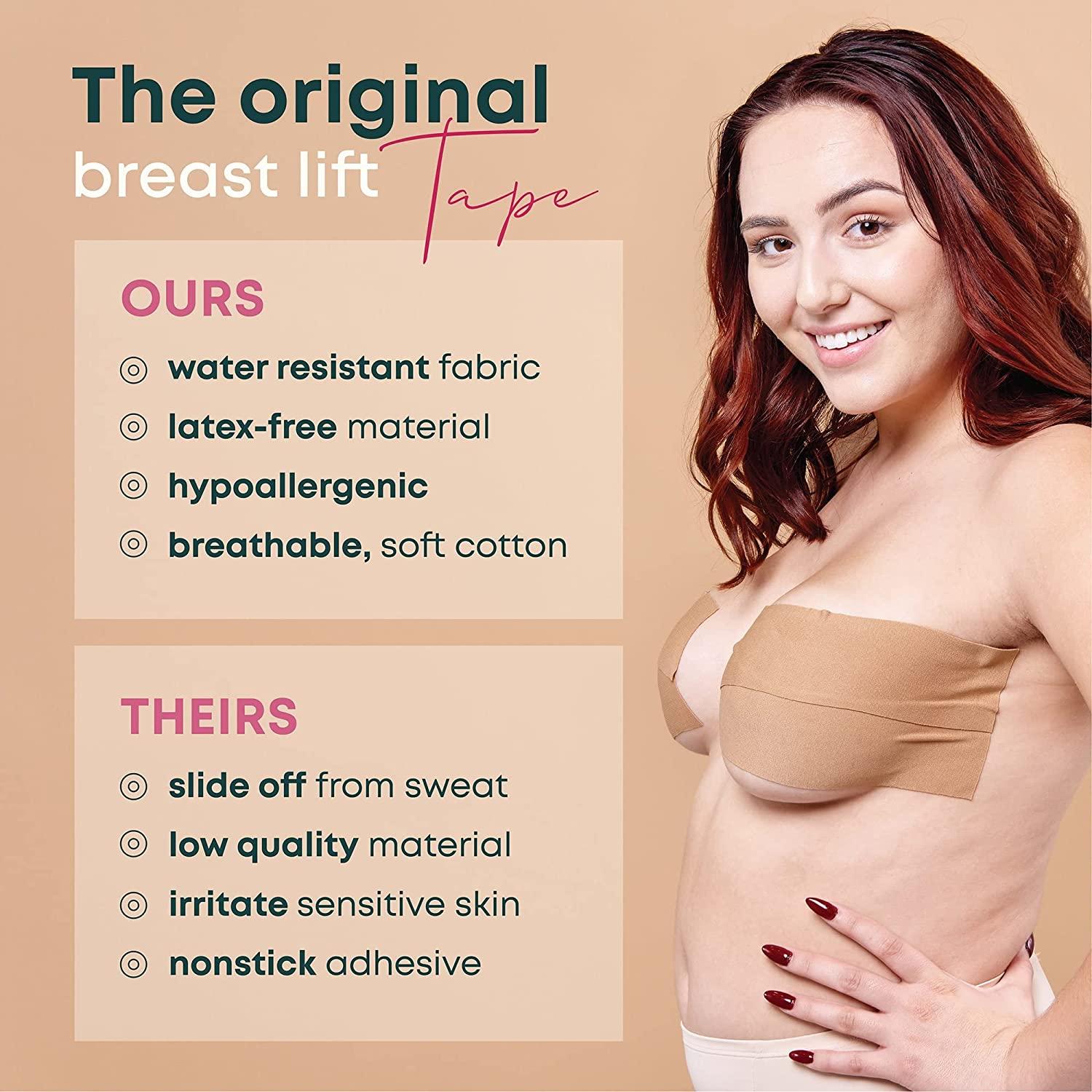 Body Tape Boobytape - Breast Tape Bra - Sweat-Proof Adhesive Bra