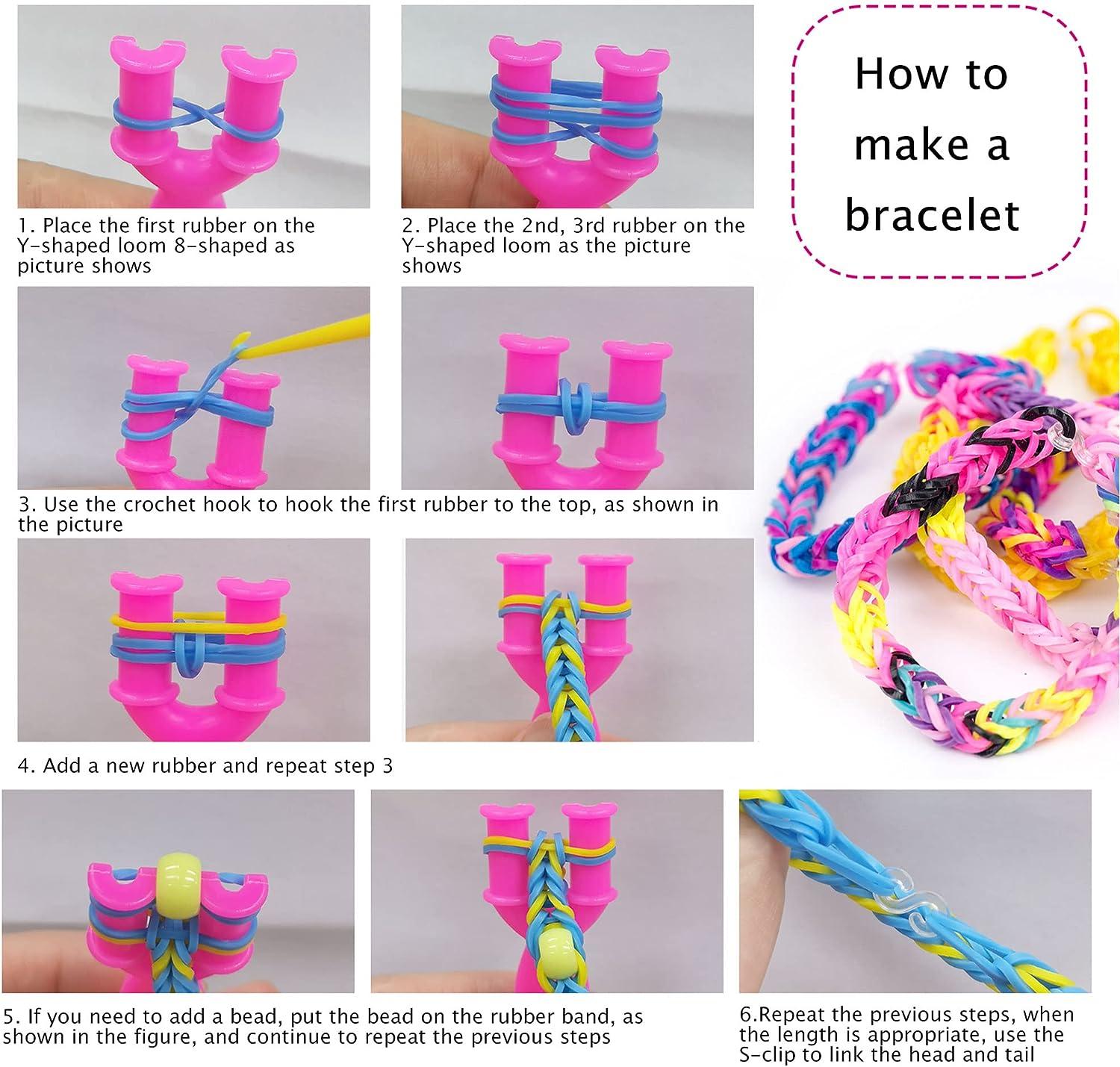  VENSEEN Rainbow Rubber Bands Bracelet Making Kit, $5.49 WITH CODE  50Y7F71C