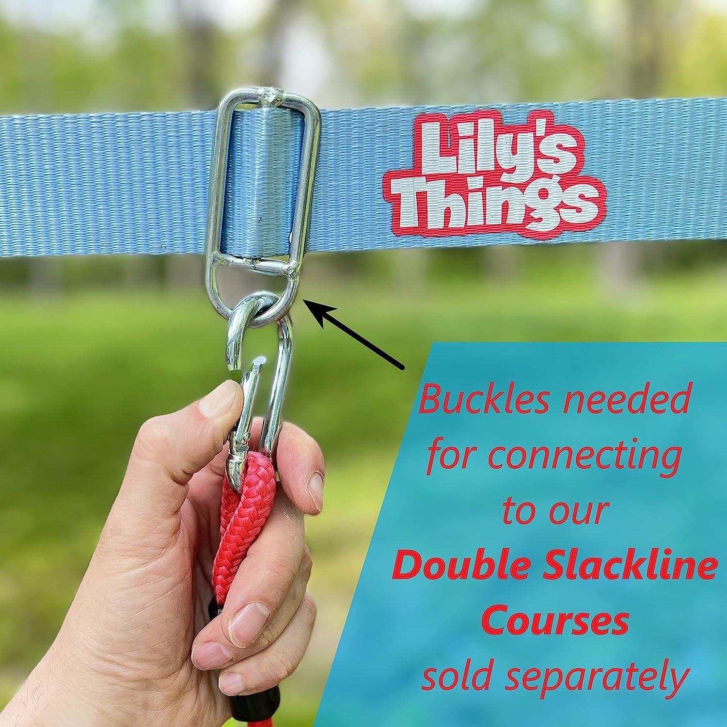 Lily's Things Replacement 80 Foot Slack Line and Ratchet for Double  Slackline Course - Ninja Slackline Kit Replacement Line - Slackline for  Kids and Adults 80 Feet