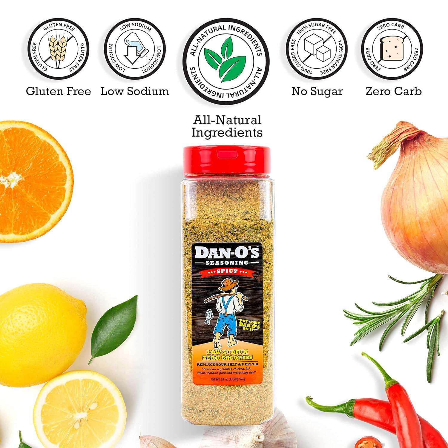 Dan-O's Seasoning Medium 3 Bottle Combo | Original, Chipotle, & Spicy | 3  Pack (8.9 oz)