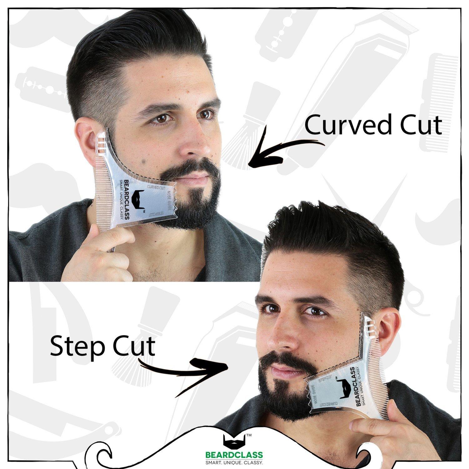 Beardclass Beard Shaping Tool - 8 in 1 Comb Multi-liner Beard