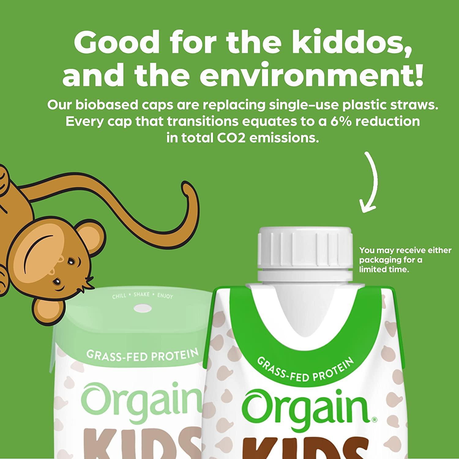 Orgain Kids Protein Chocolate Organic Nutritional Shake, 12 ct