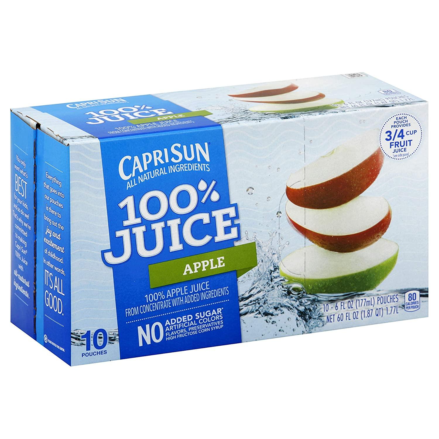 Capri Sun 100% Fruit Punch Juice - 10pk/6 fl oz Pouches