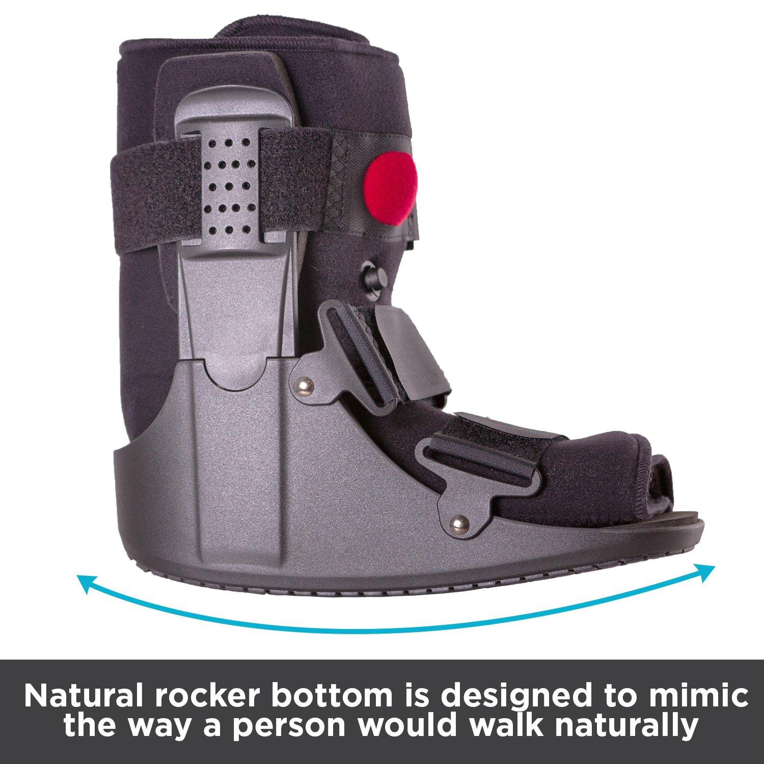 Brace Align Ultra Light Short Full Shell Walking Boot- Air Cast for Foot &  Ankle Injury, Sprained An…See more Brace Align Ultra Light Short Full Shell