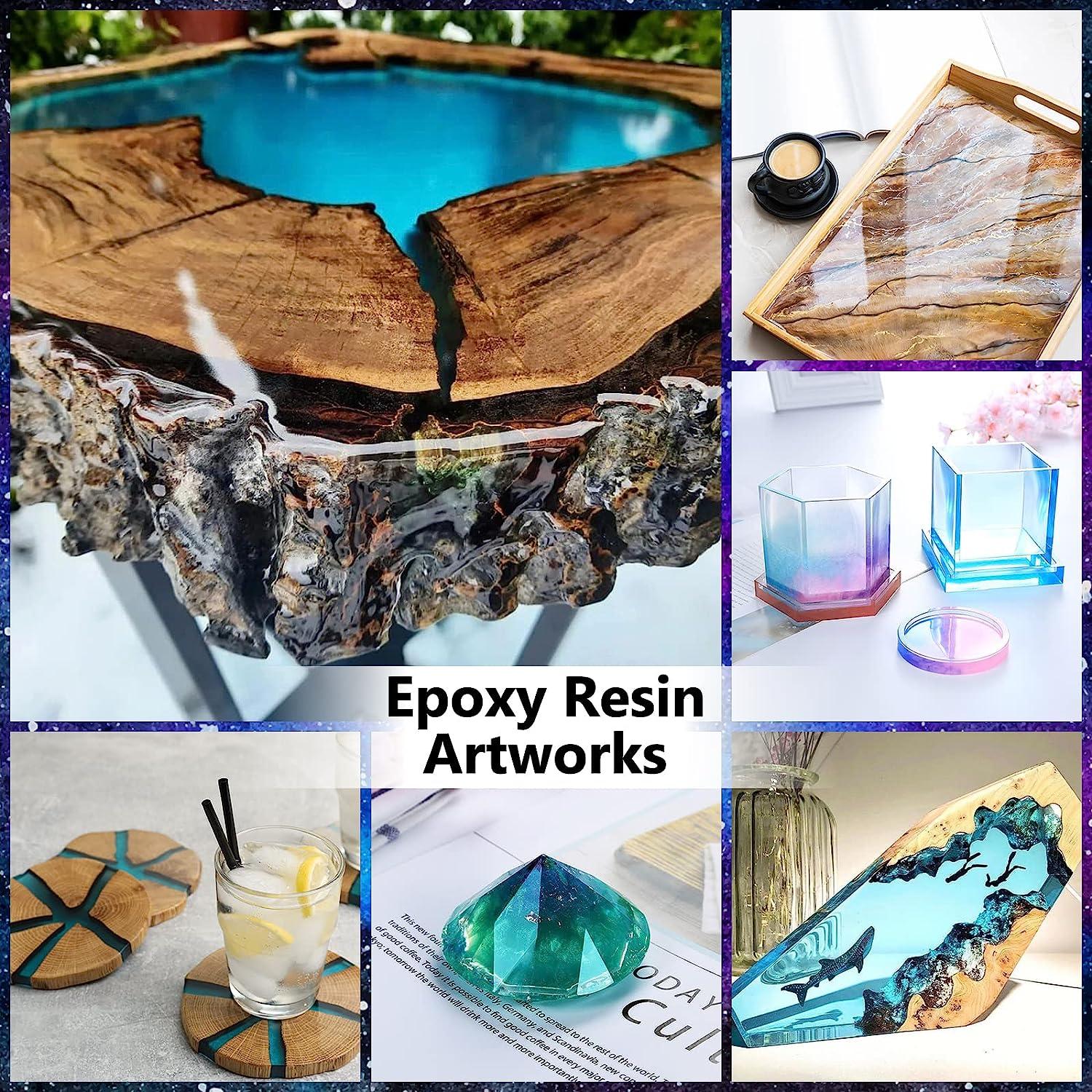 Epoxy Resin 64OZ - Crystal Clear Epoxy Resin Kit - No Yellowing No