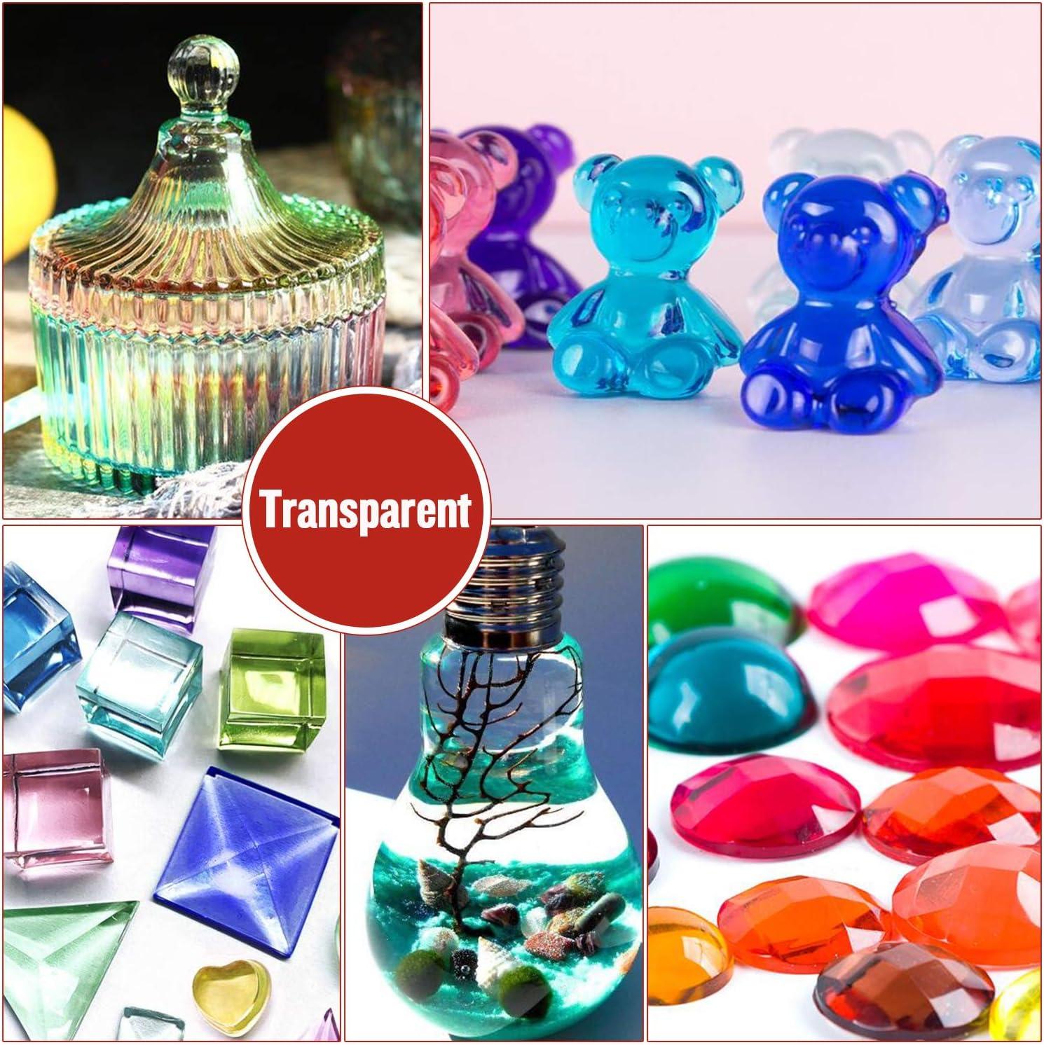 Epoxy Resin Pigment-26 Colors Transparent Non Toxic UV Epoxy Resin Dye  Liquid for UV Resin Coloring Resin Jewelry Making