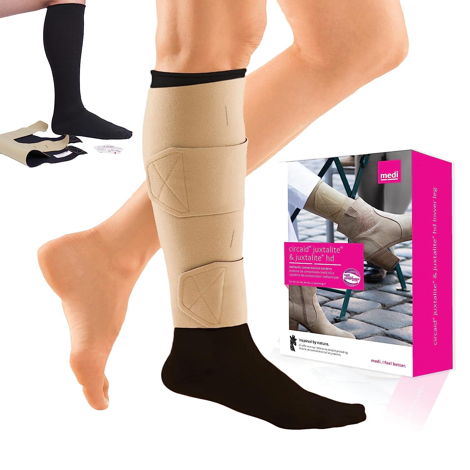 CircAid Juxtalite Lower Leg System Designed for Compression and Easy Use  Large/Short Large/Short Beige - New